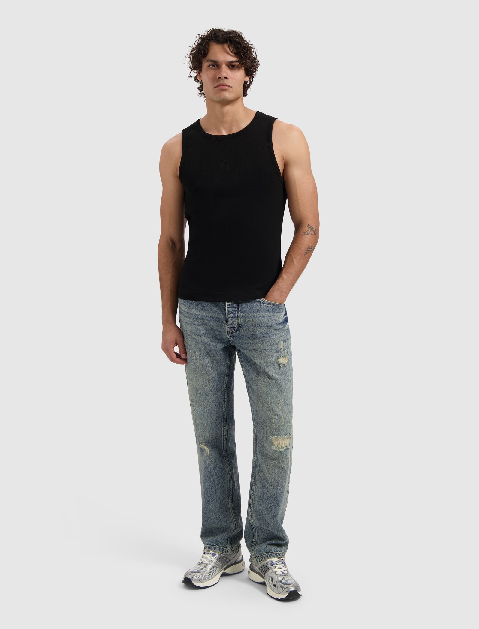 Essential Initials Tanktop | Black