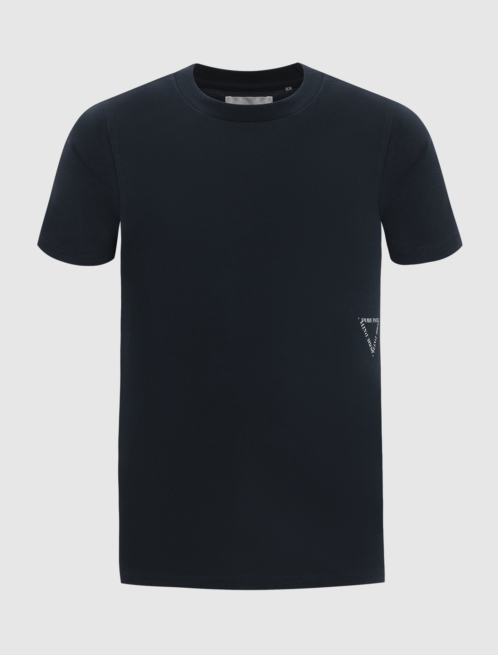 Triangular Wordmark Logo T-shirt | Navy