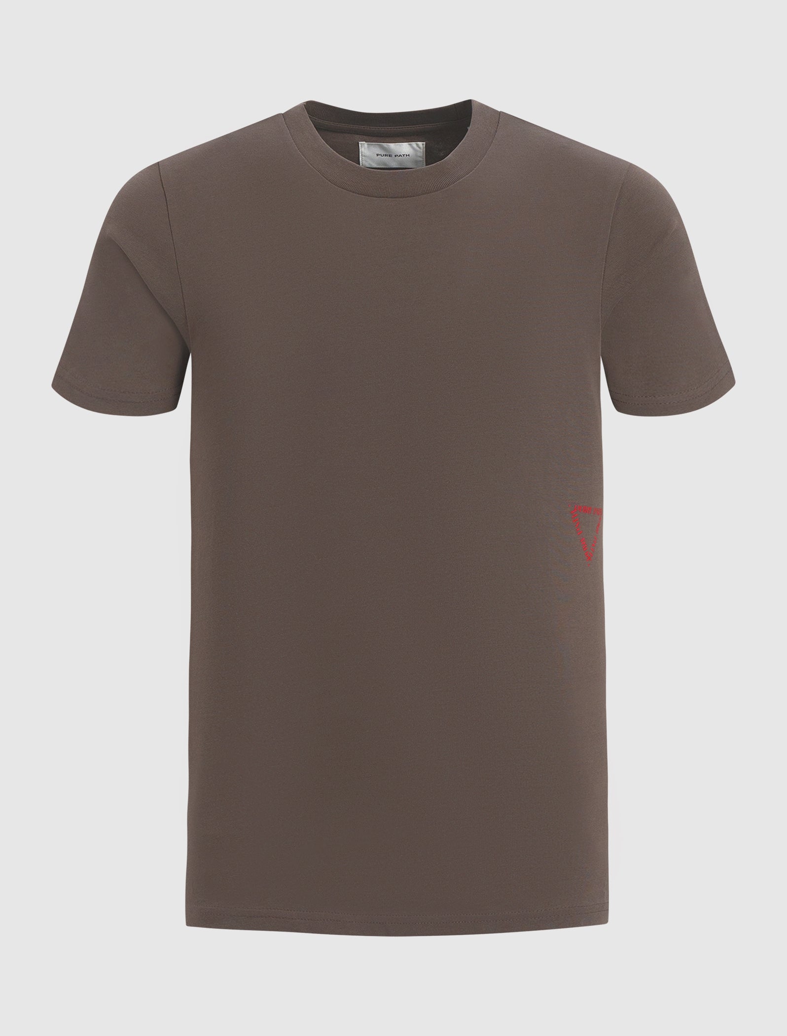 Triangular Wordmark Logo T-shirt | Brown