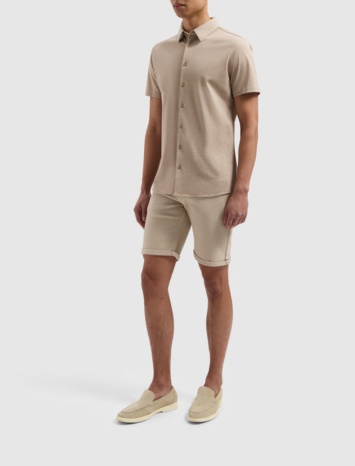 Piqué Shortsleeve Shirt | Sand