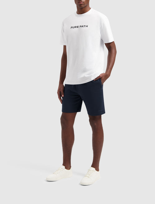 Tonal Logo Sweat Shorts | Navy