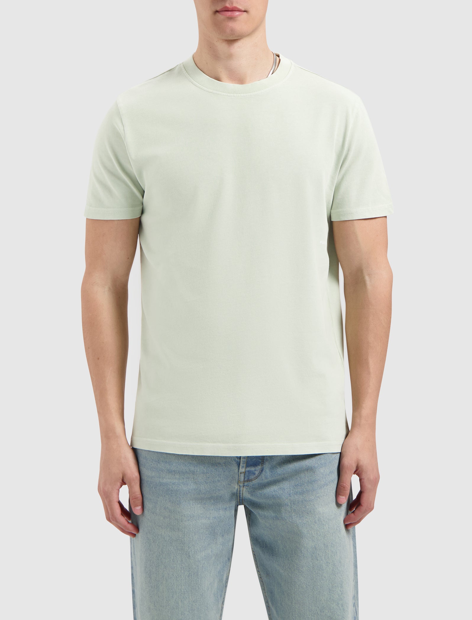 Acid Sideline Wordmark T-shirt | Light Green