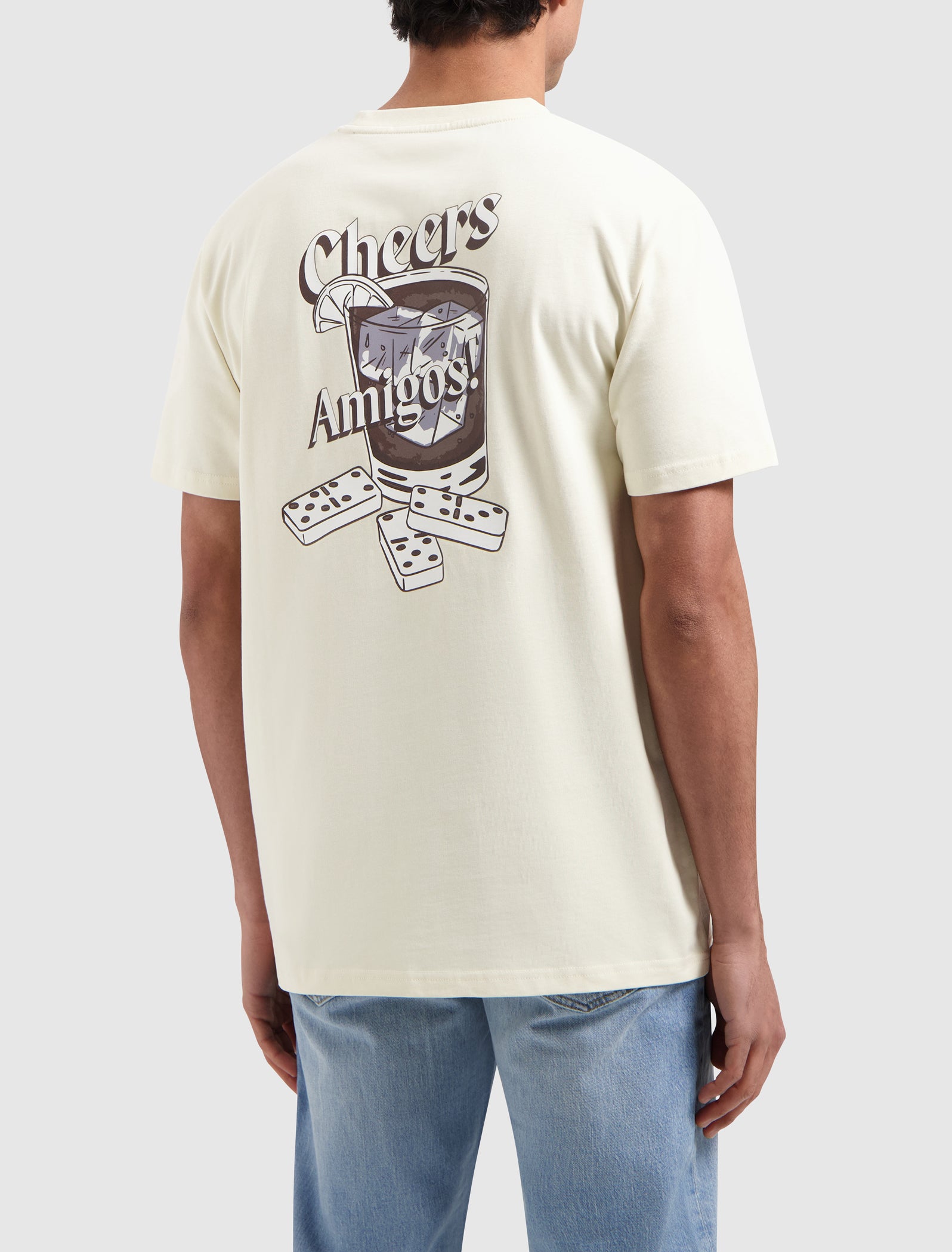 Juegos y Tragos T-shirt | Ecru