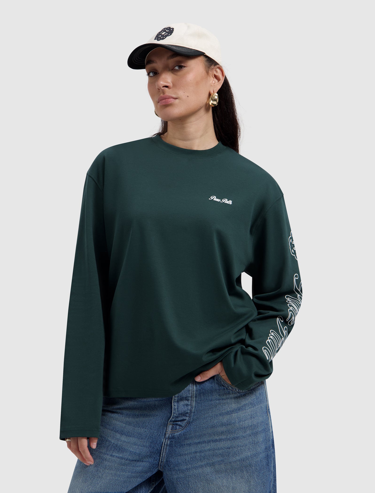 Essence Of Life Longsleeve T-shirt | Dark Green