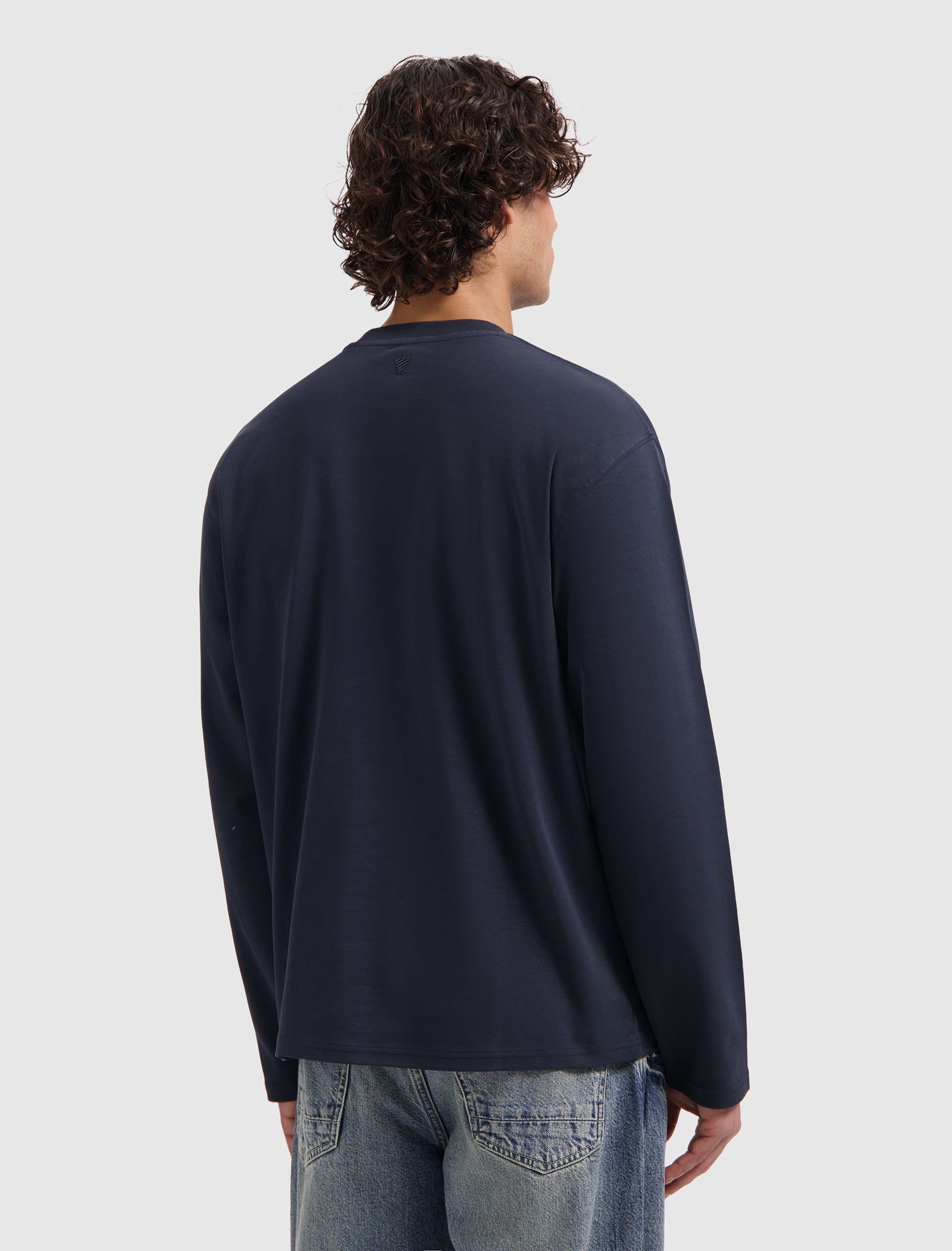 Emblem Longsleeve T-shirt | Dark Navy