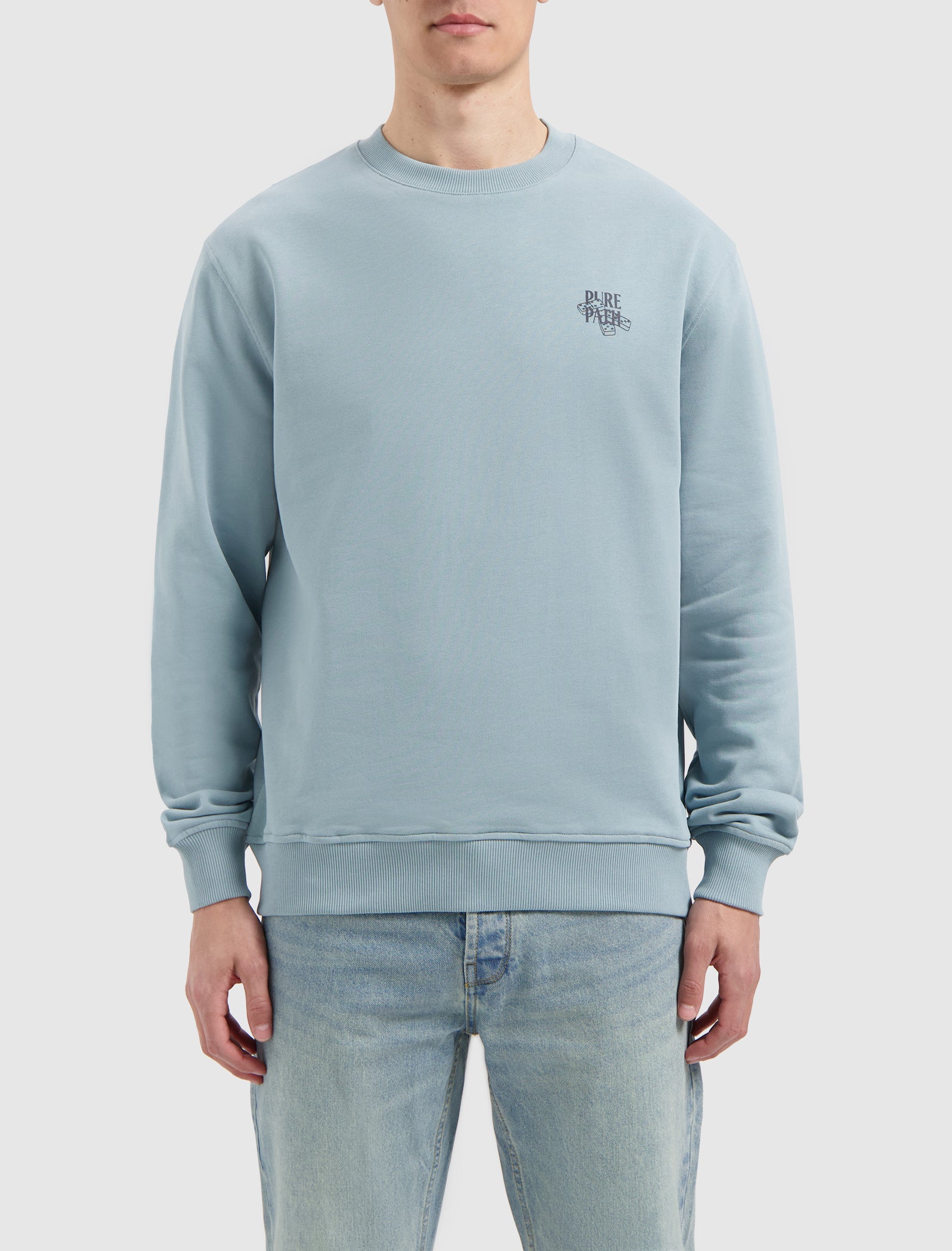 Club Domino Sweater | Blue Grey