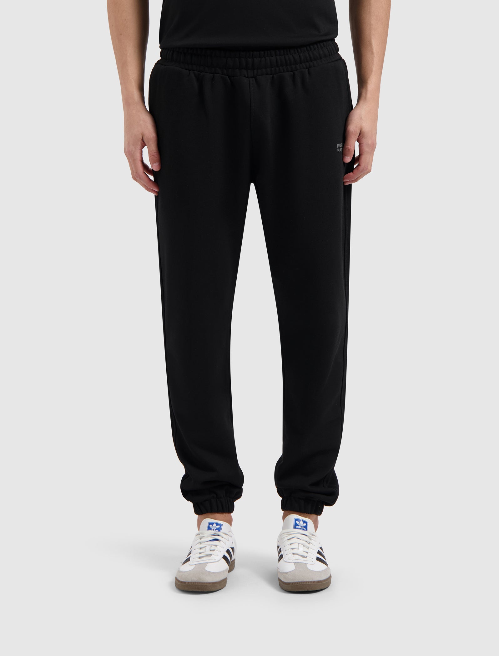 Stacked Logo Sweat Pants | Black