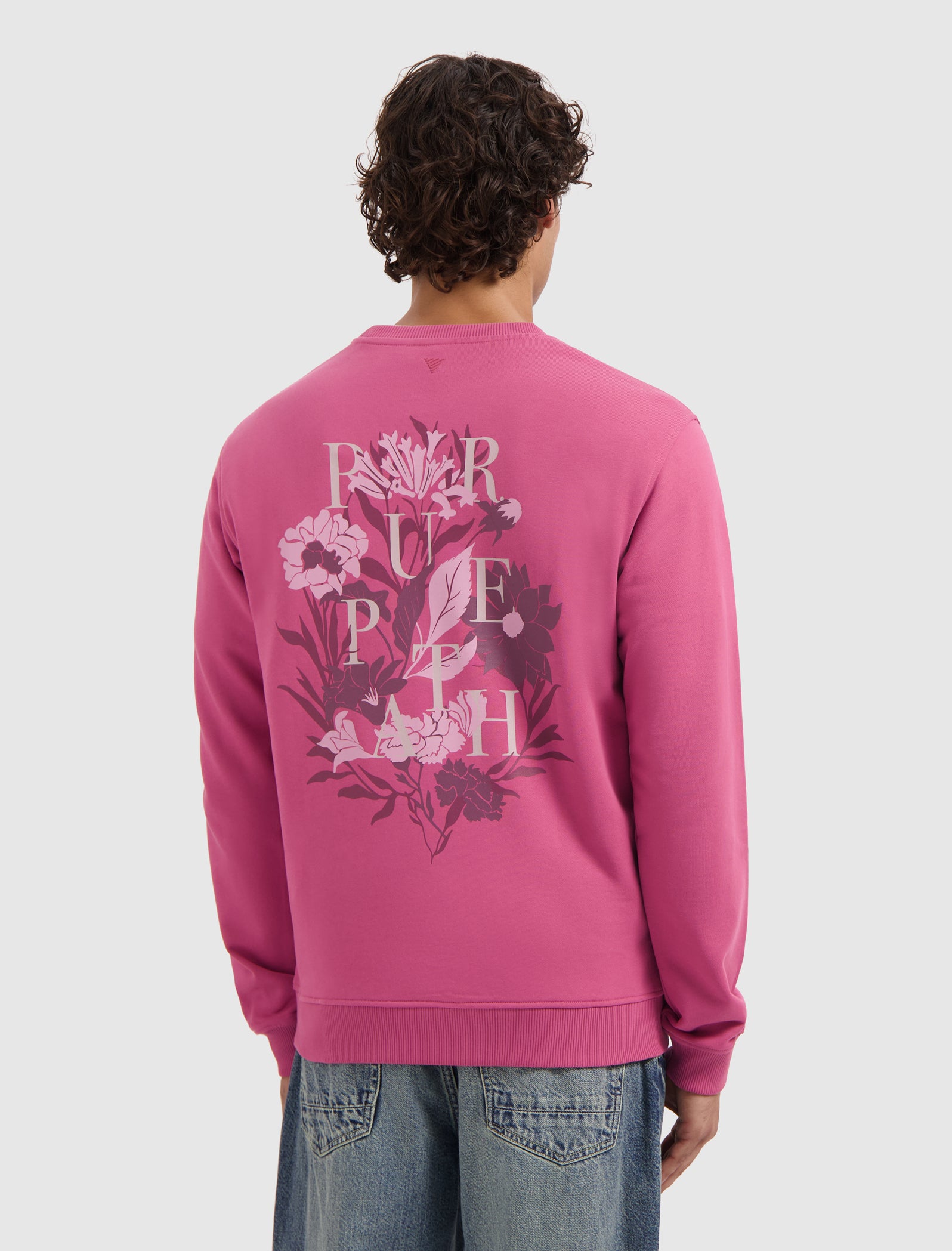 Flowers Echoes Sweater | Raspberry
