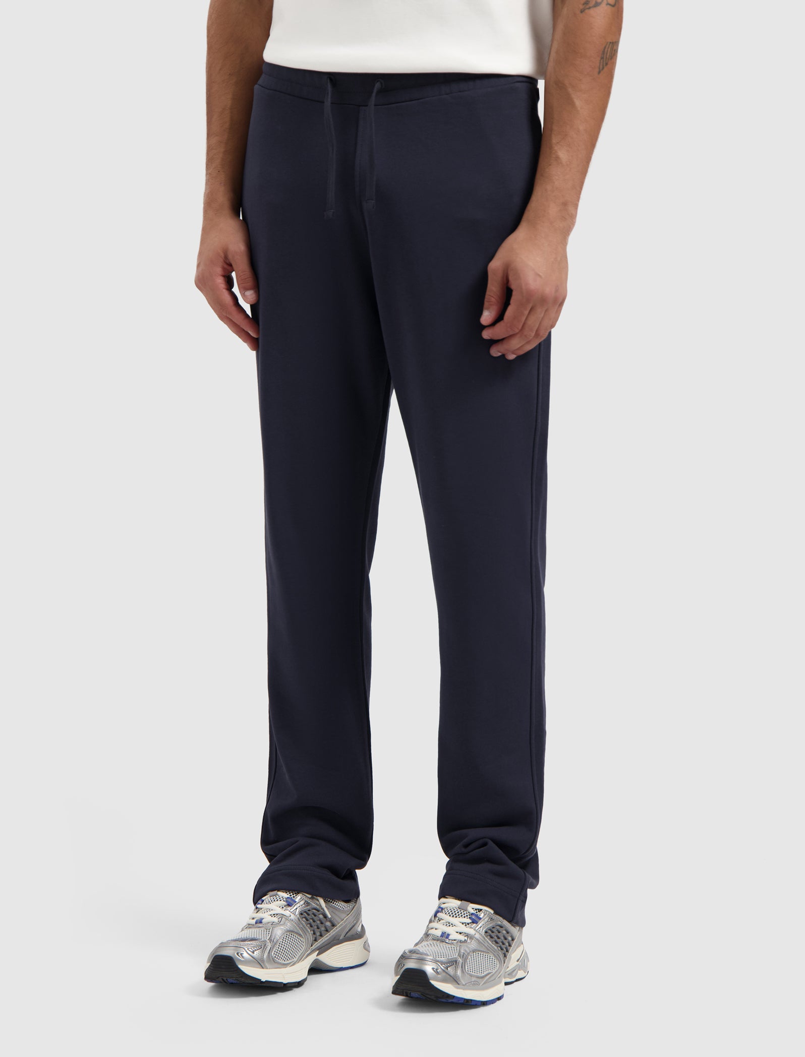 Stacked Logo Sweat Pants | Dark Navy