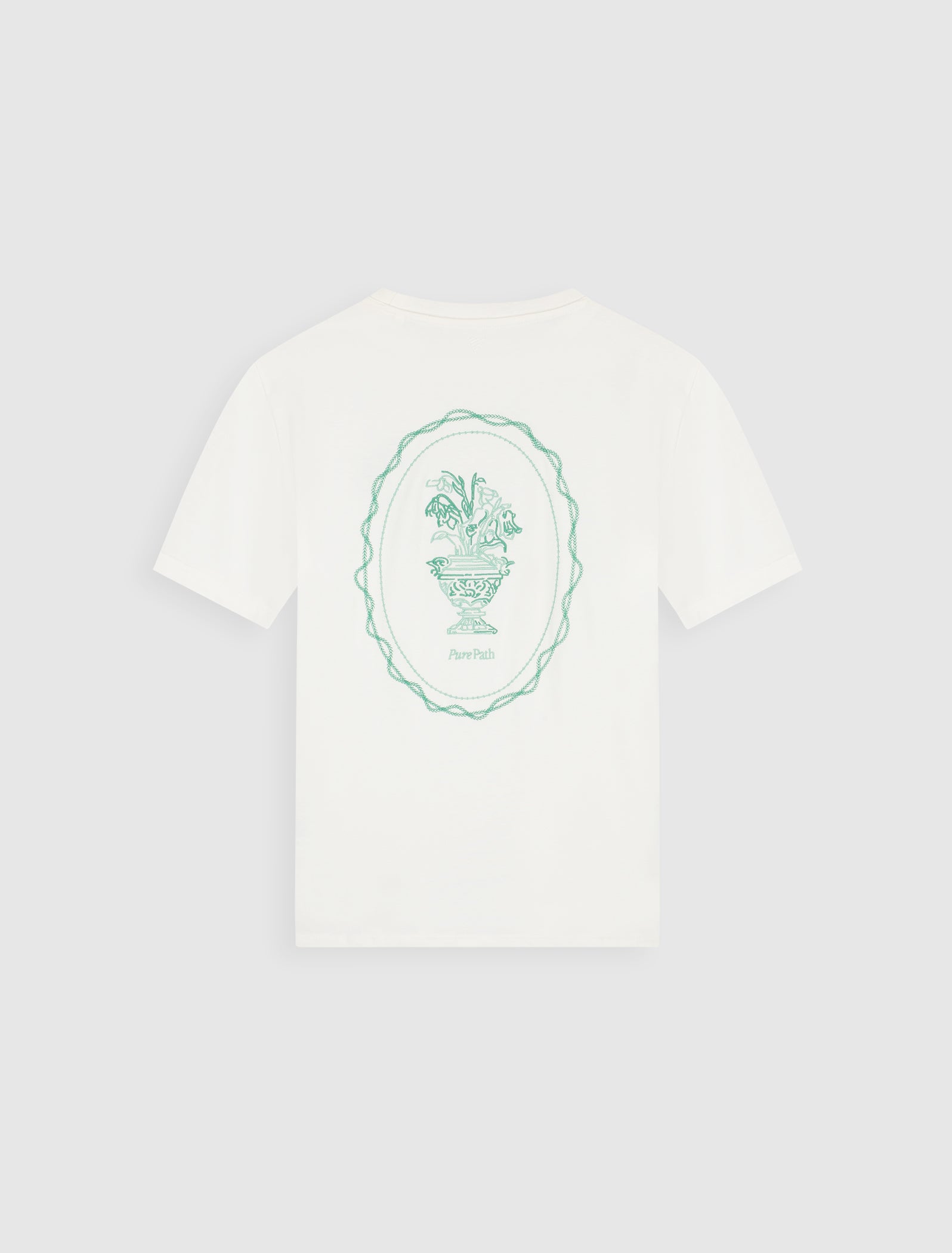 Embroidered Vase T-shirt | Off White