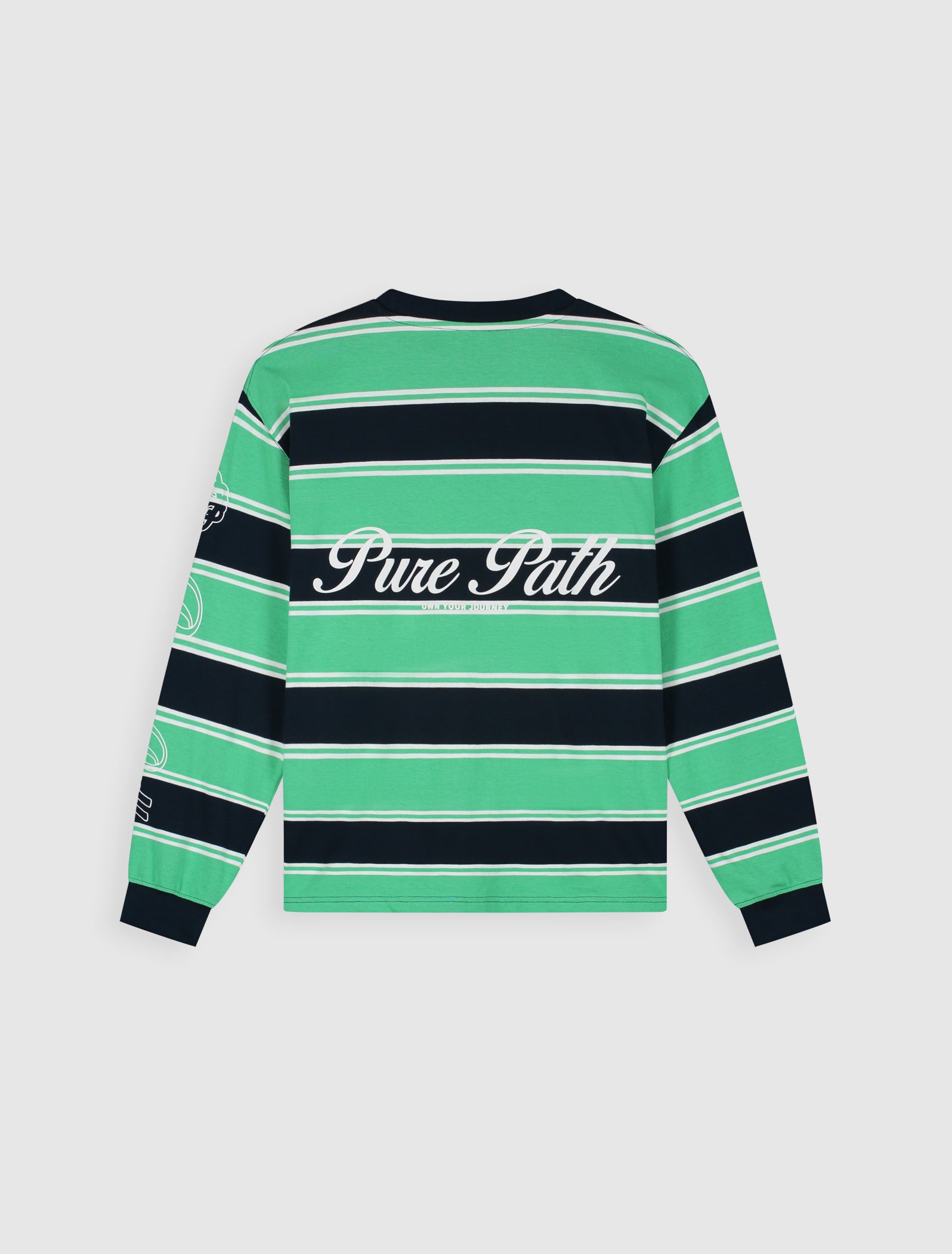 Striped Essence Of Life Longsleeve T-shirt | Emerald
