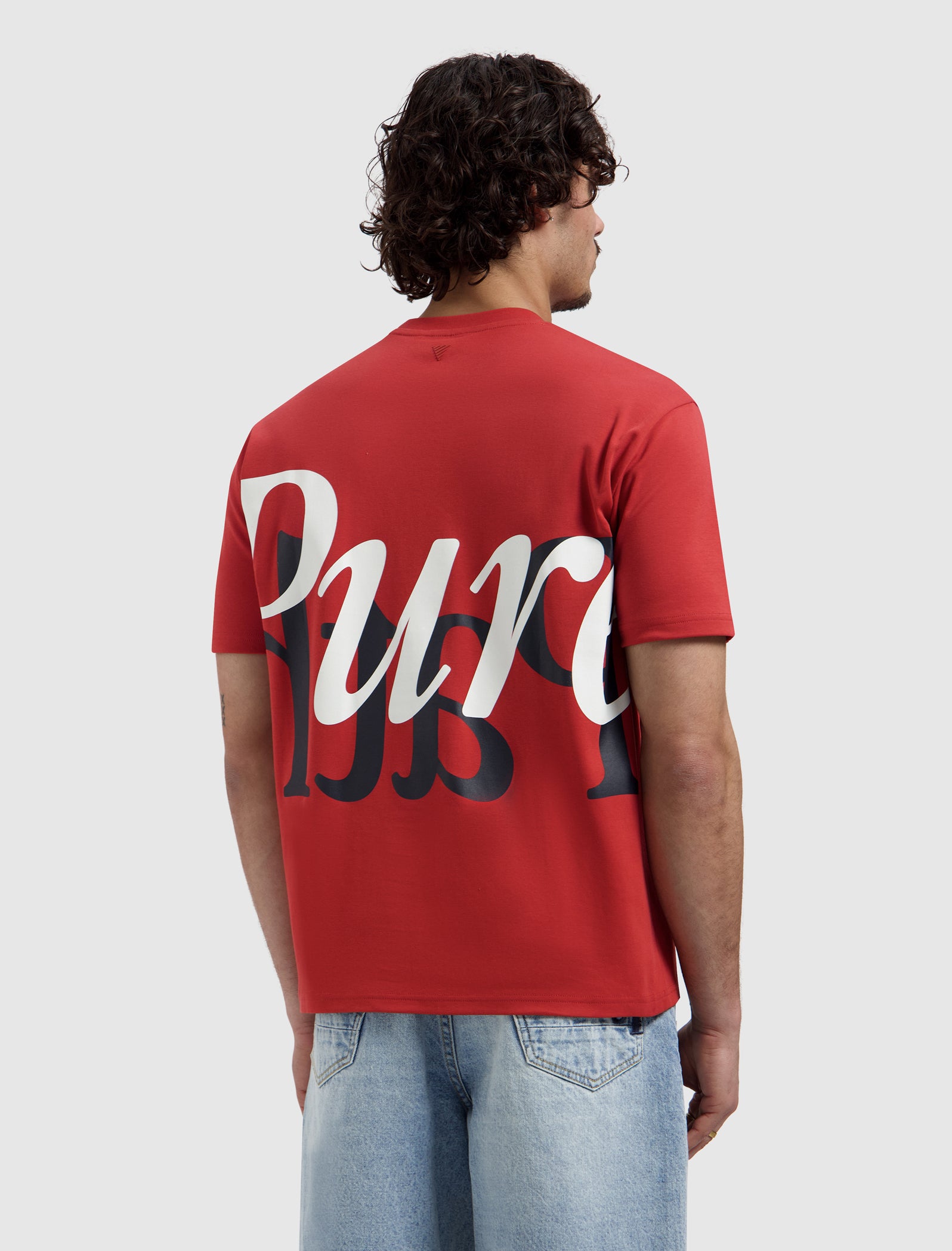 Mirror Logo T-shirt | Red