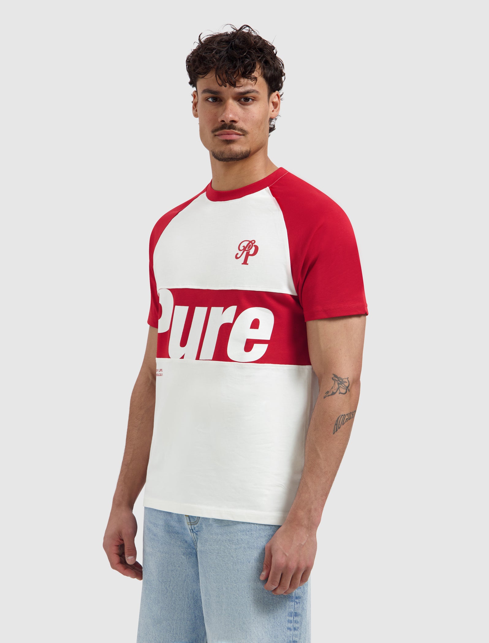 Two-tone Society T-shirt | Red