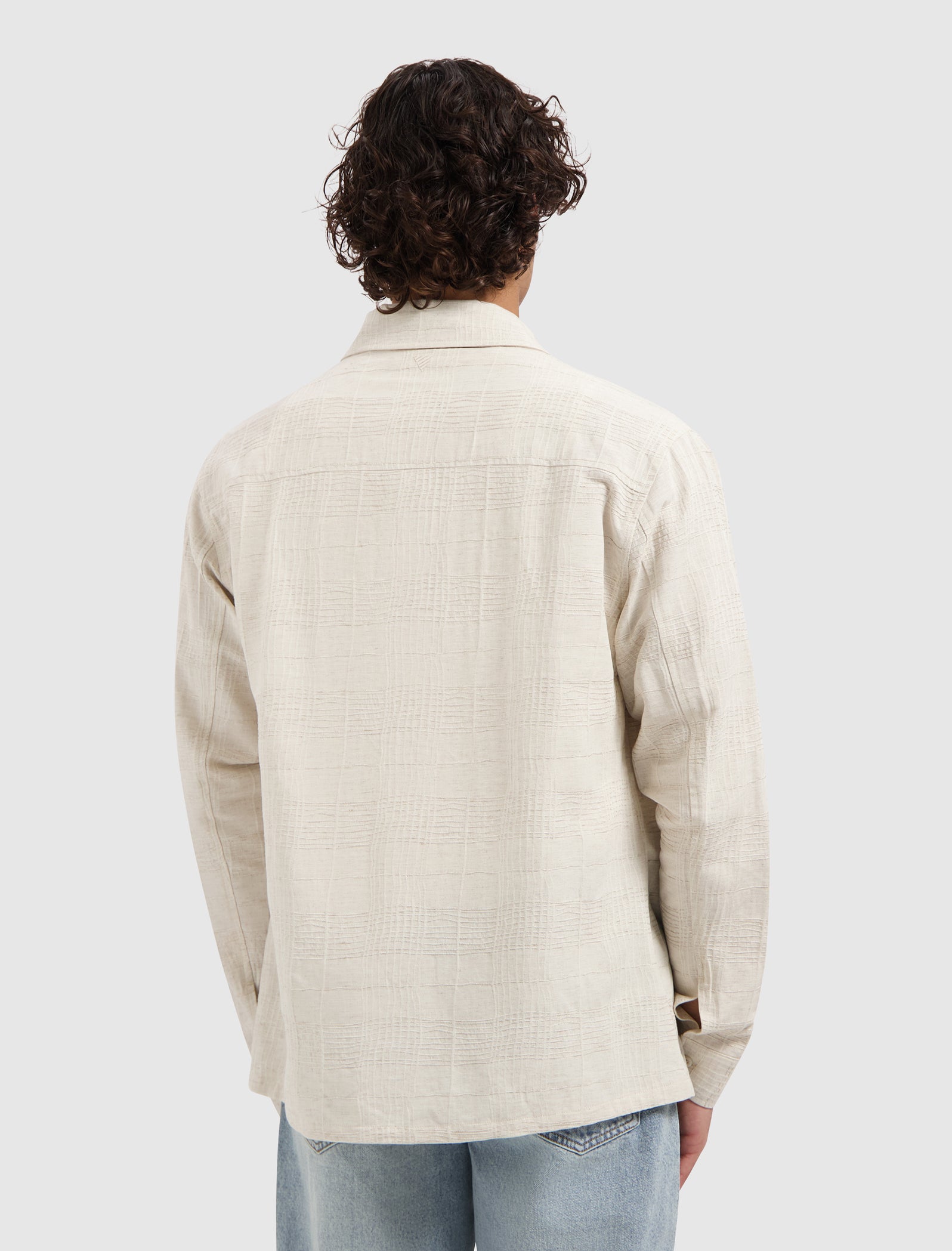 Structured Check Shirts | Ecru