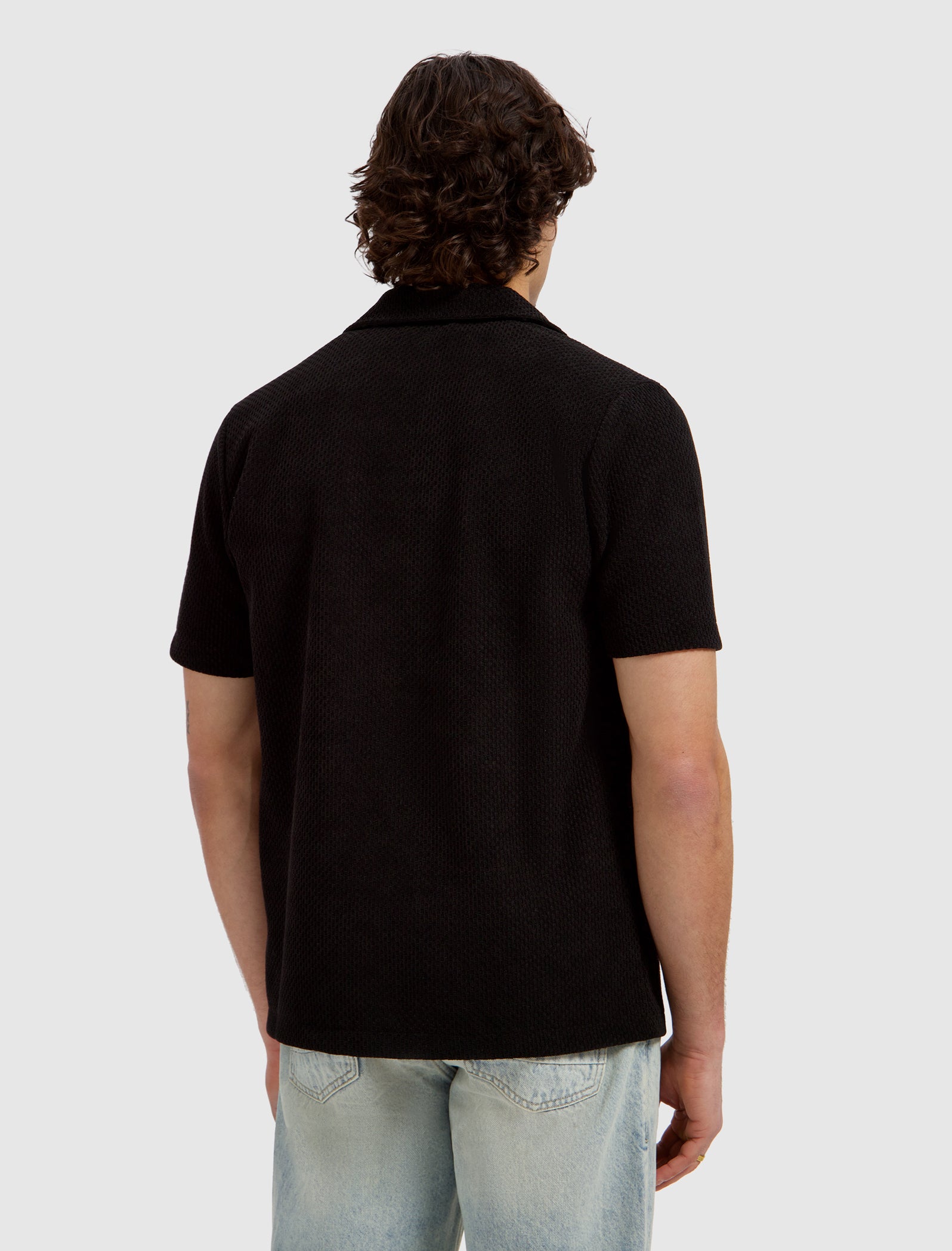 Honeycomb Shortsleeve Shirt | Black