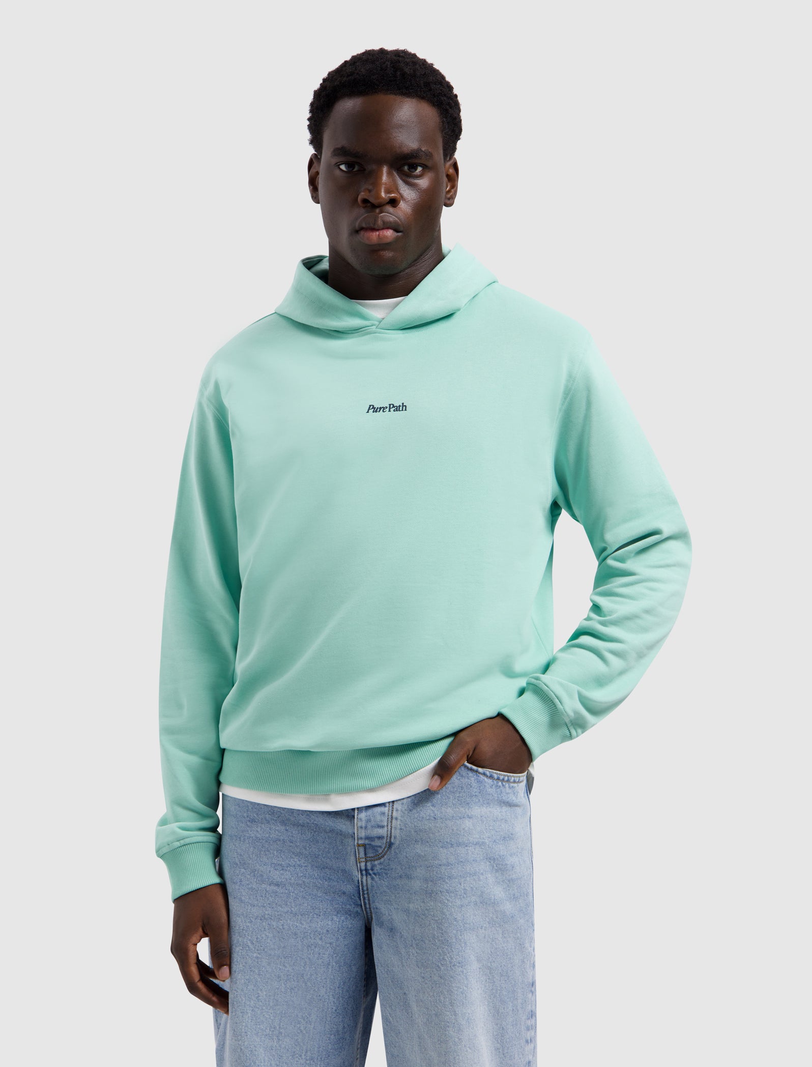 Bold Emblem Hoodie | Mint