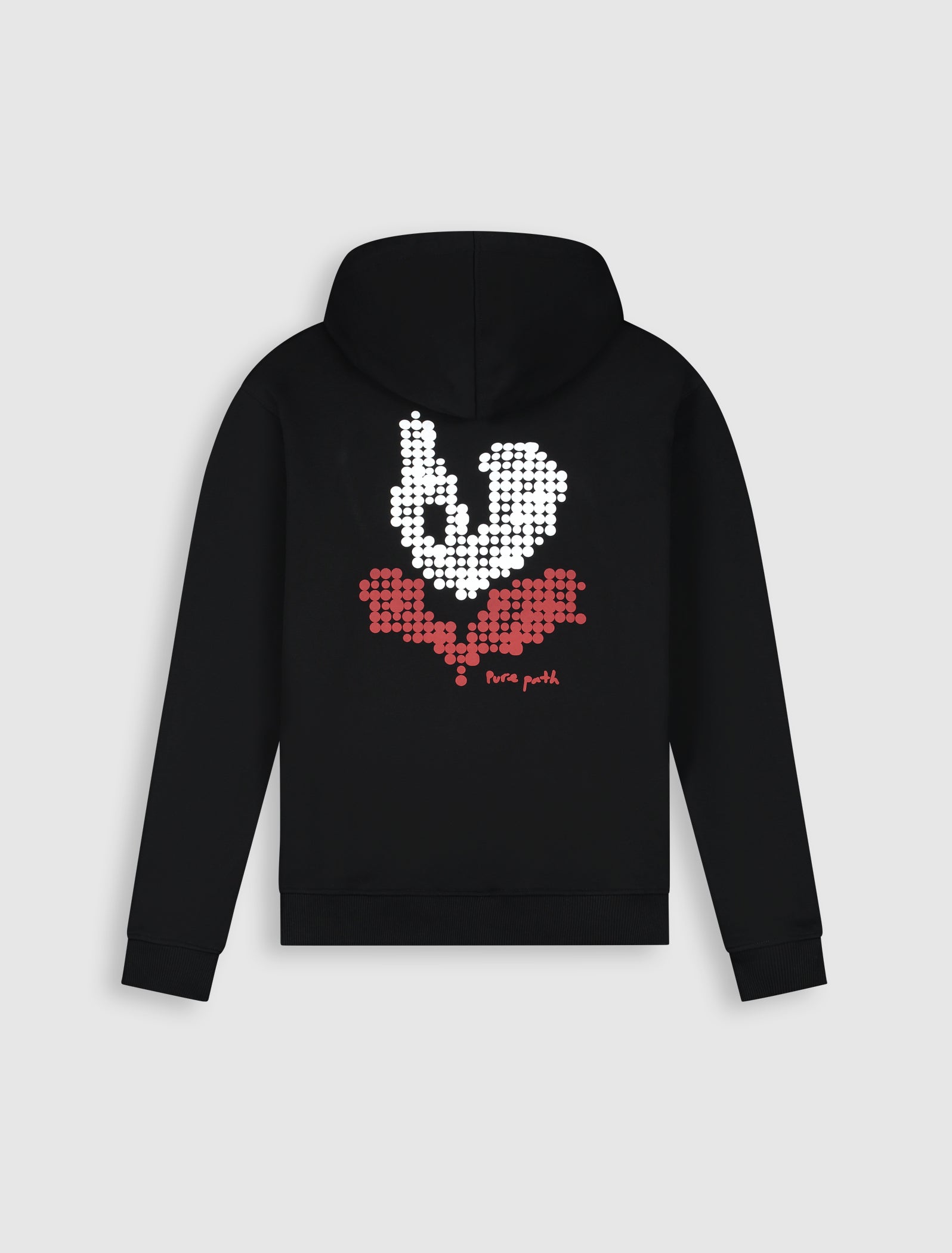 Pixel Flower Hoodie | Black