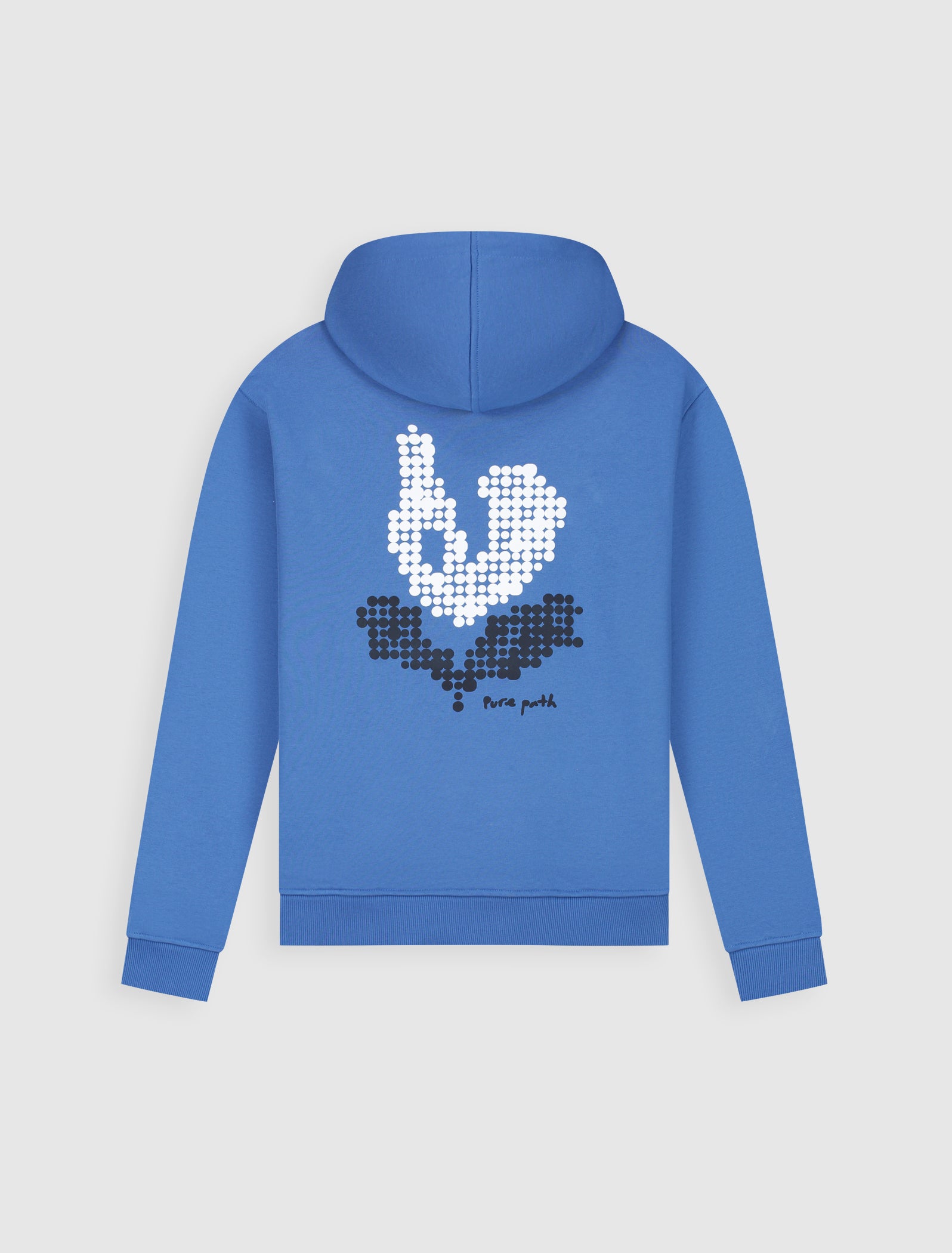 Pixel Flower Hoodie | Faded Cobalt