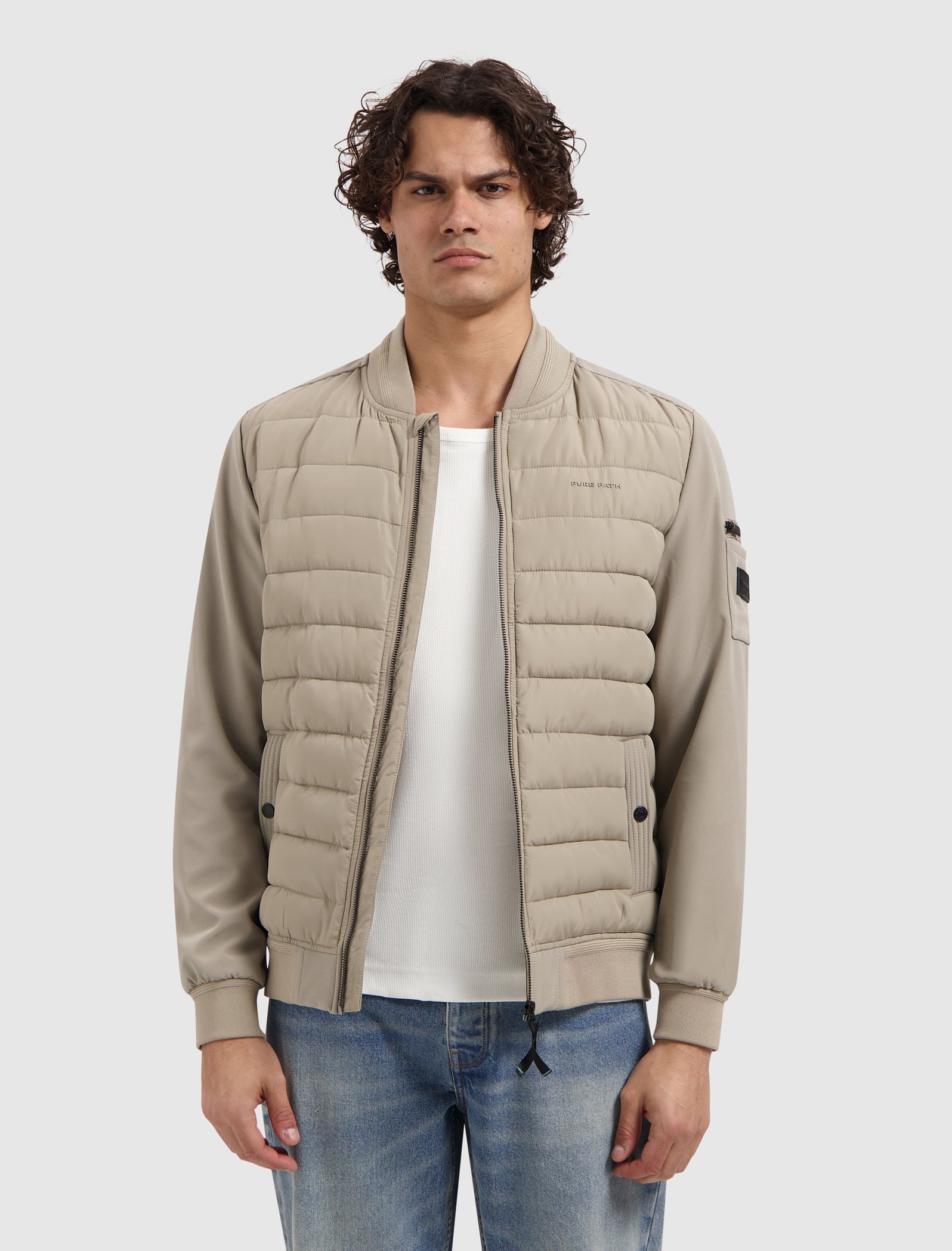 Padded Softshell Jacket | Sand