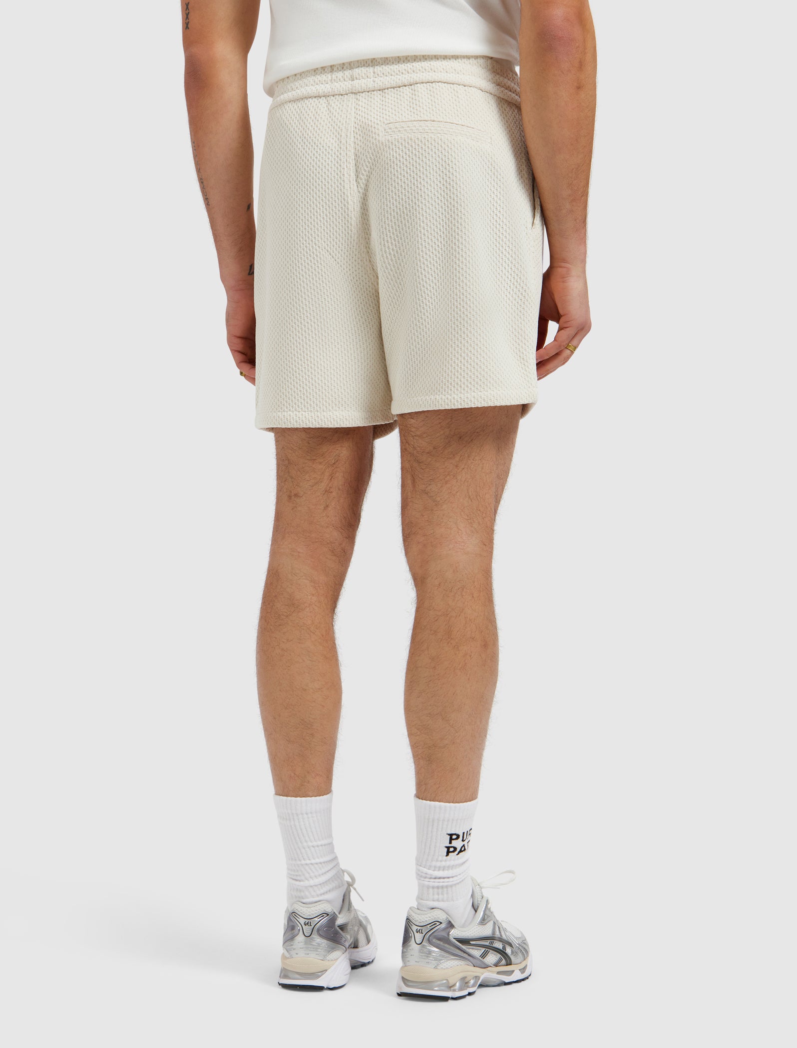 Honeycomb Shorts | Ecru
