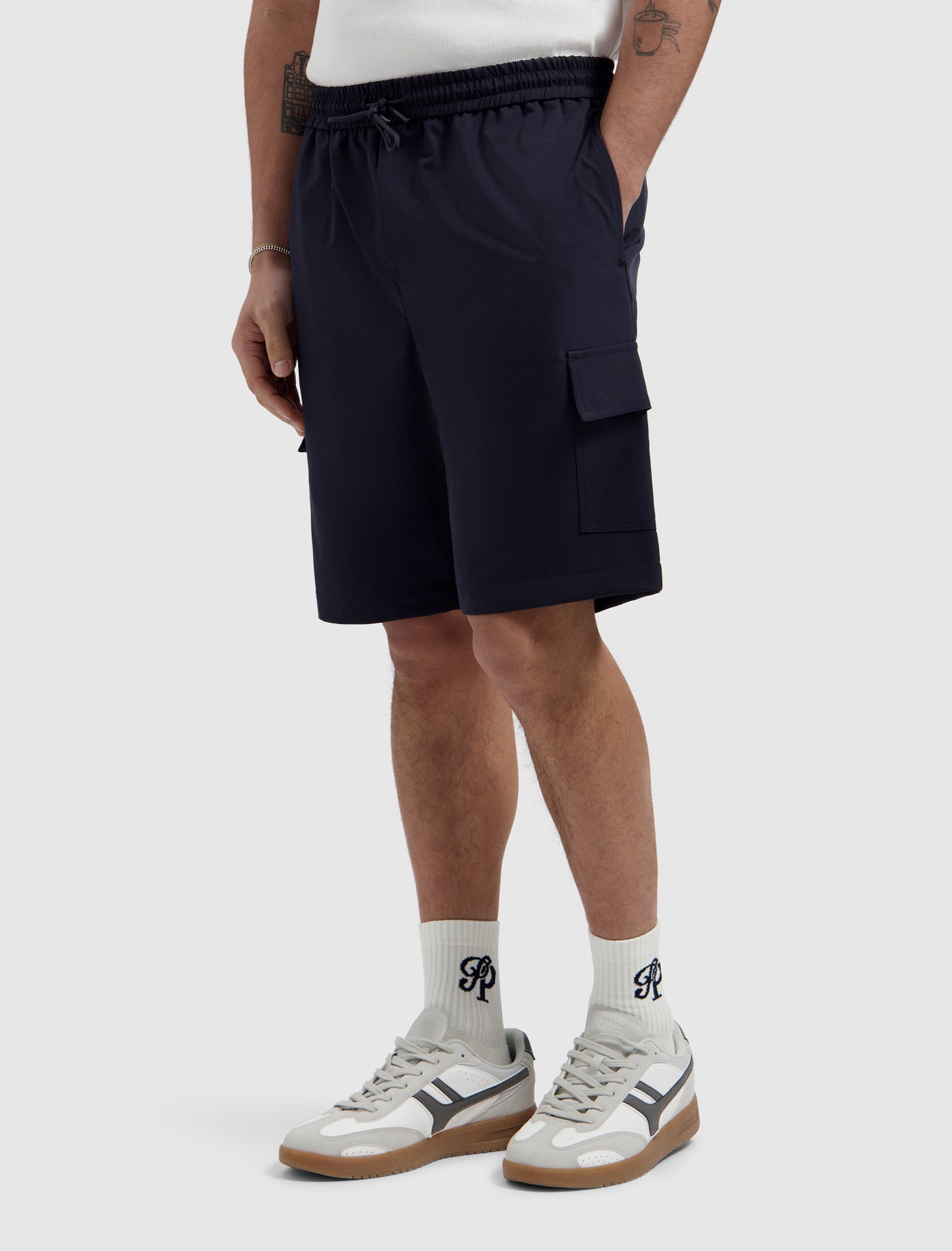 Travel Stretch Cargo Shorts | Dark Navy