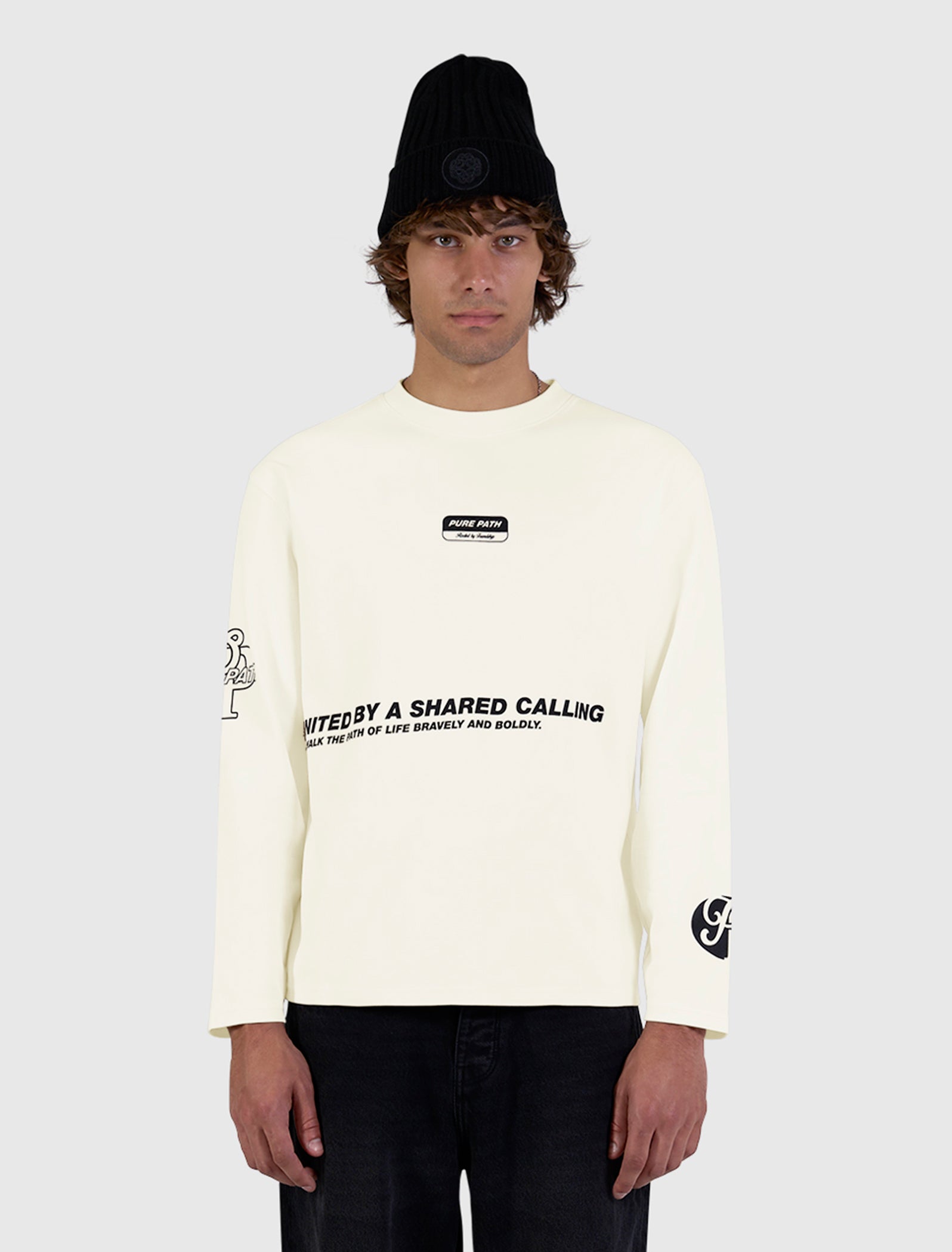 United Longsleeve T-shirt | Ecru