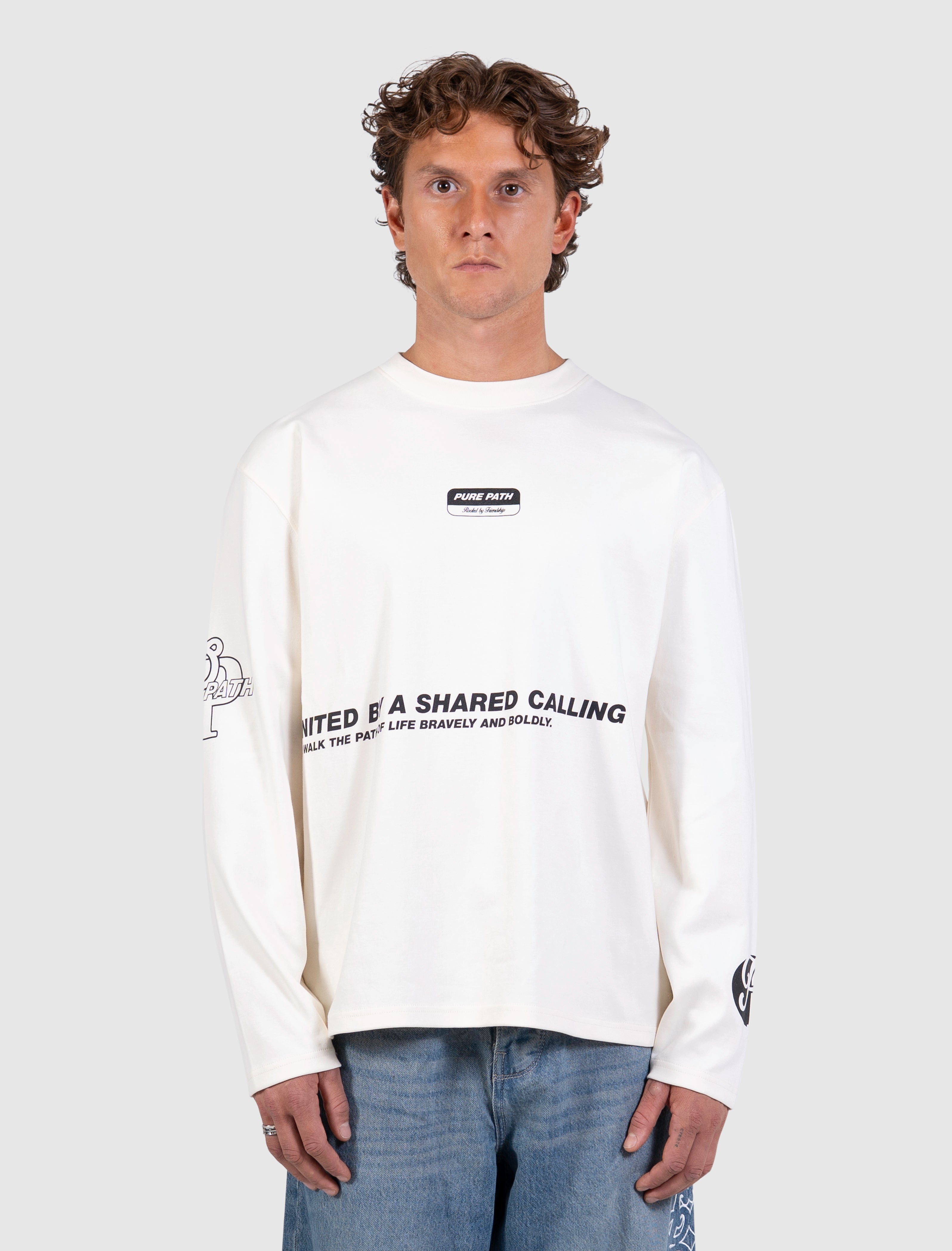 United Longsleeve T-shirt | Ecru