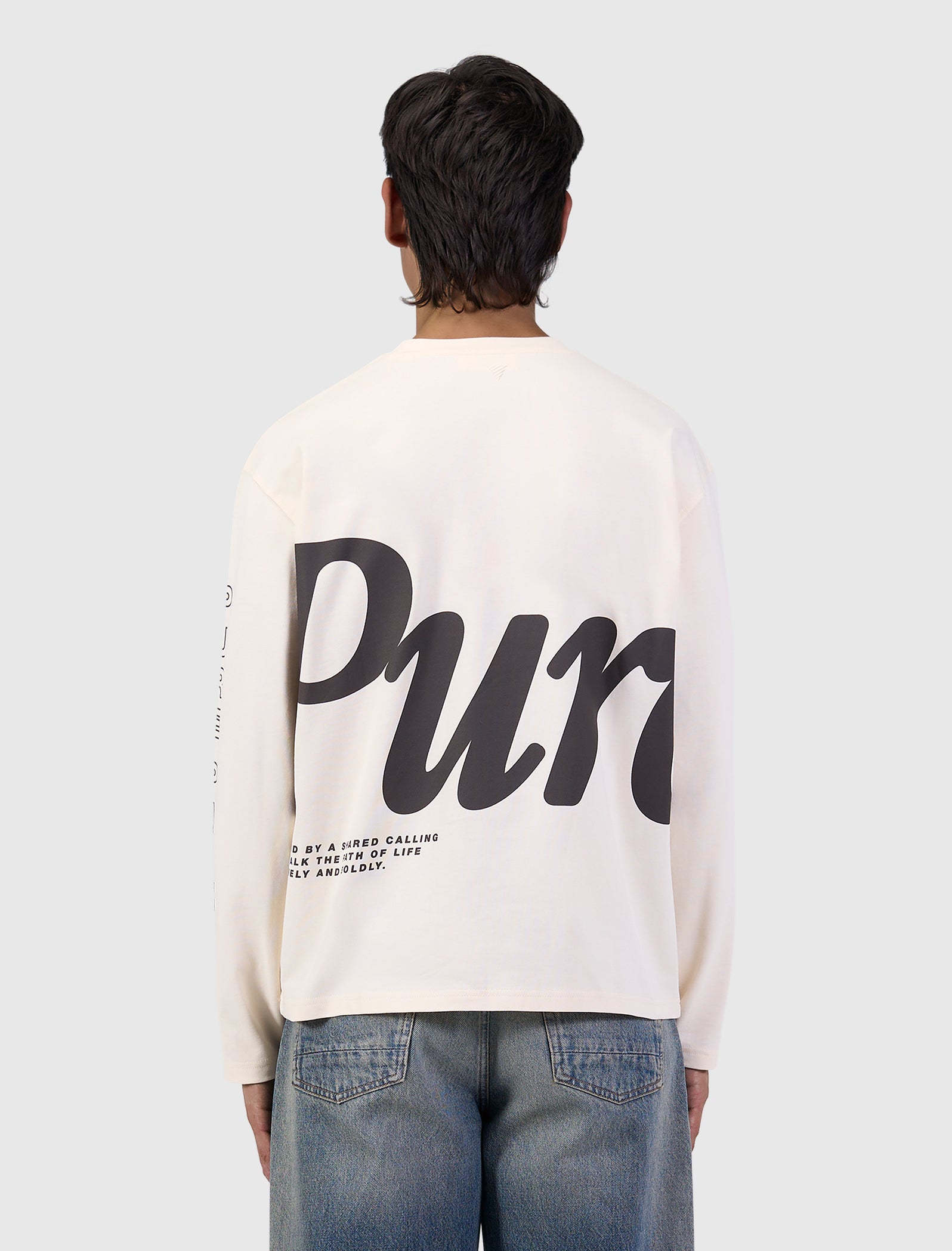 Pure Longsleeve T-shirt | Ecru