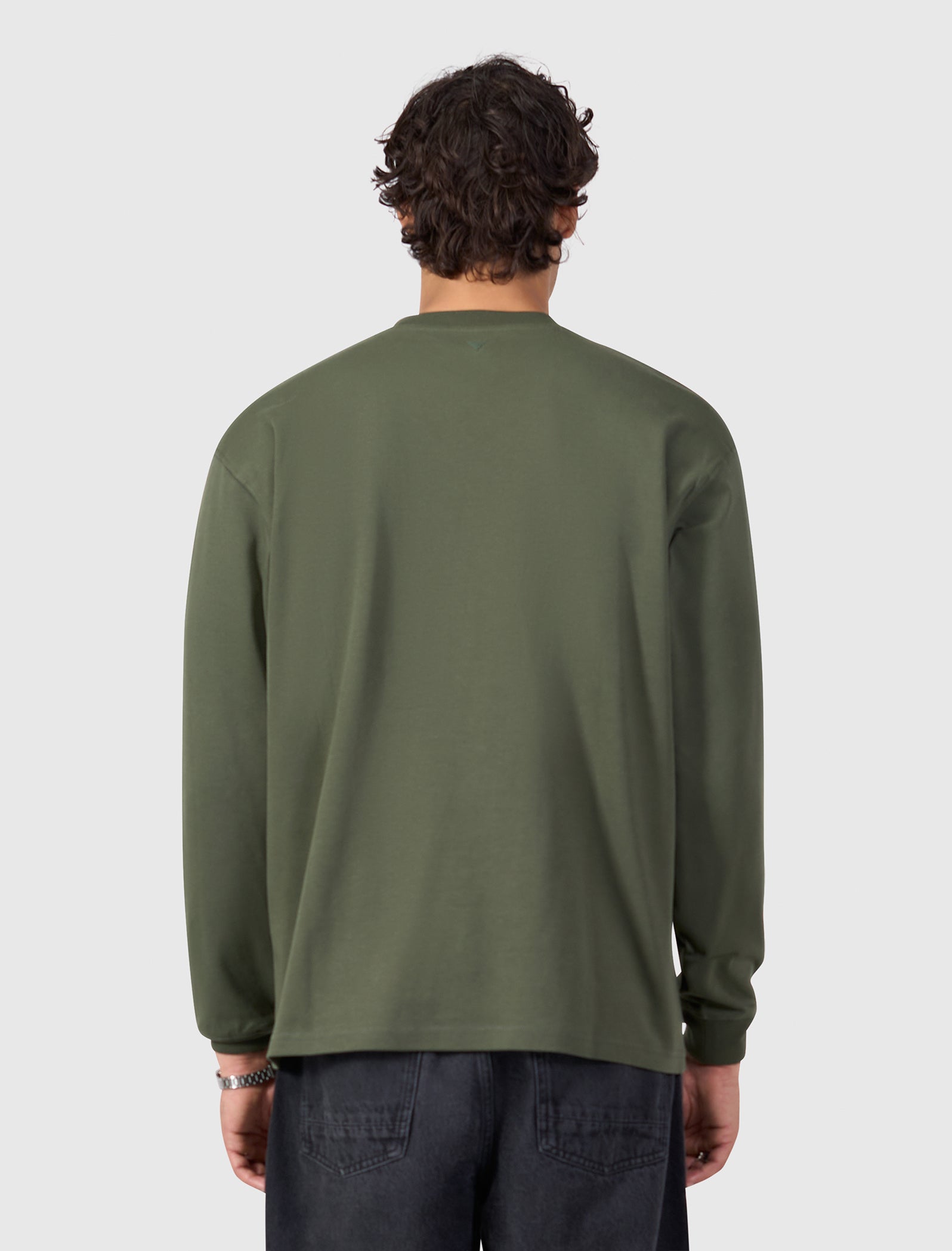 Inititials Pocket Longsleeve T-shirt | Dark Army