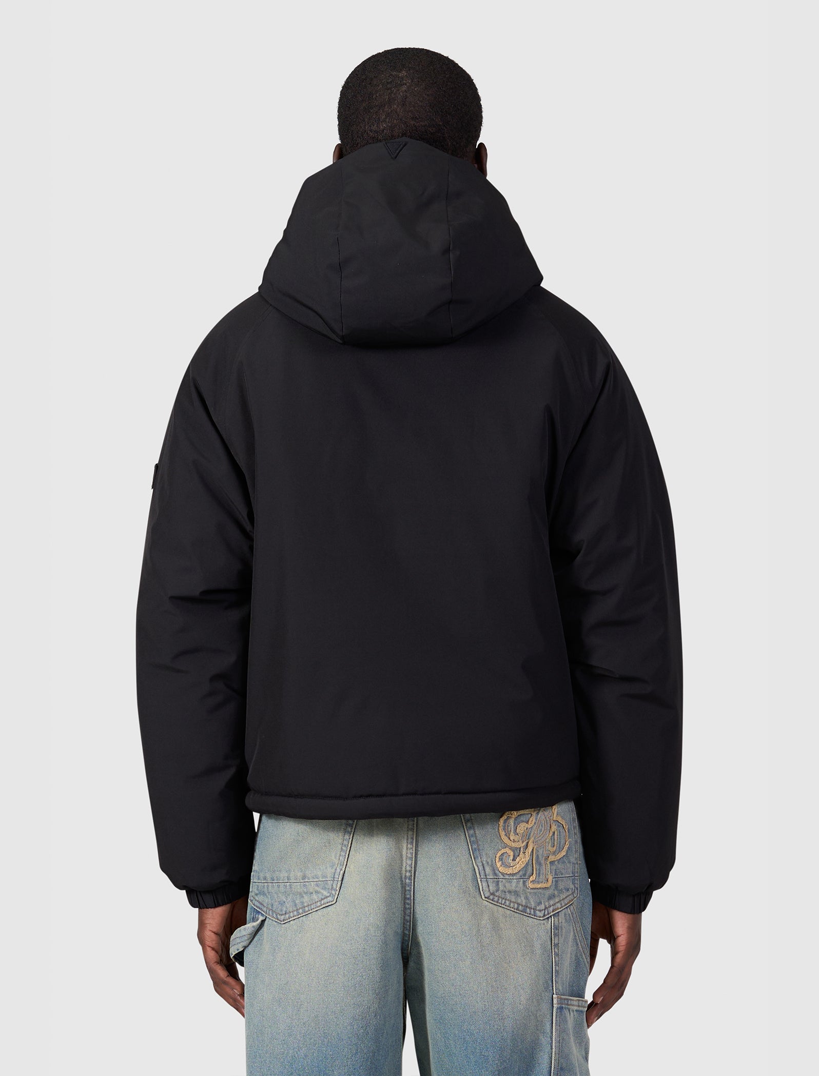 Emblem Initials Jacket | Black