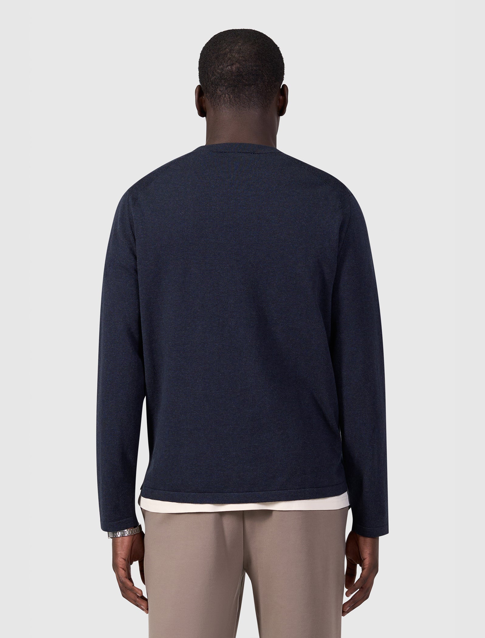 Flat Knit Sweater | Dark Navy
