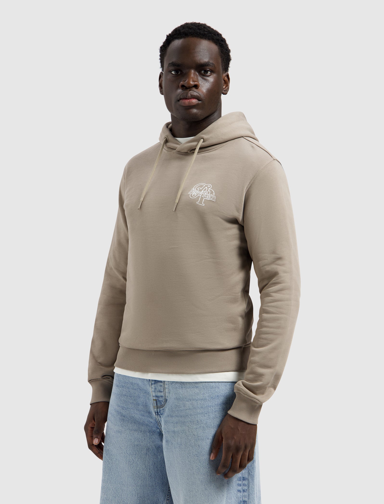 Initials Hoodie | Taupe