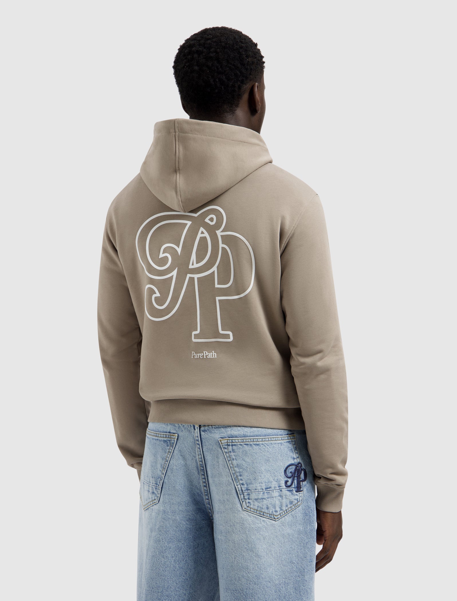 Initials Hoodie | Taupe