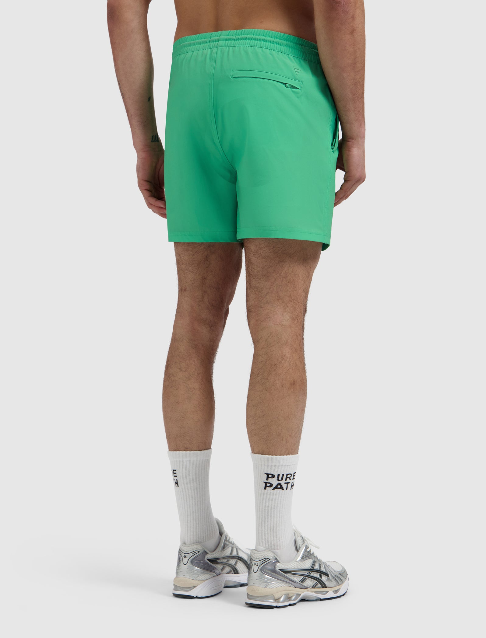Hybrid Logo Swim Shorts | Emerald