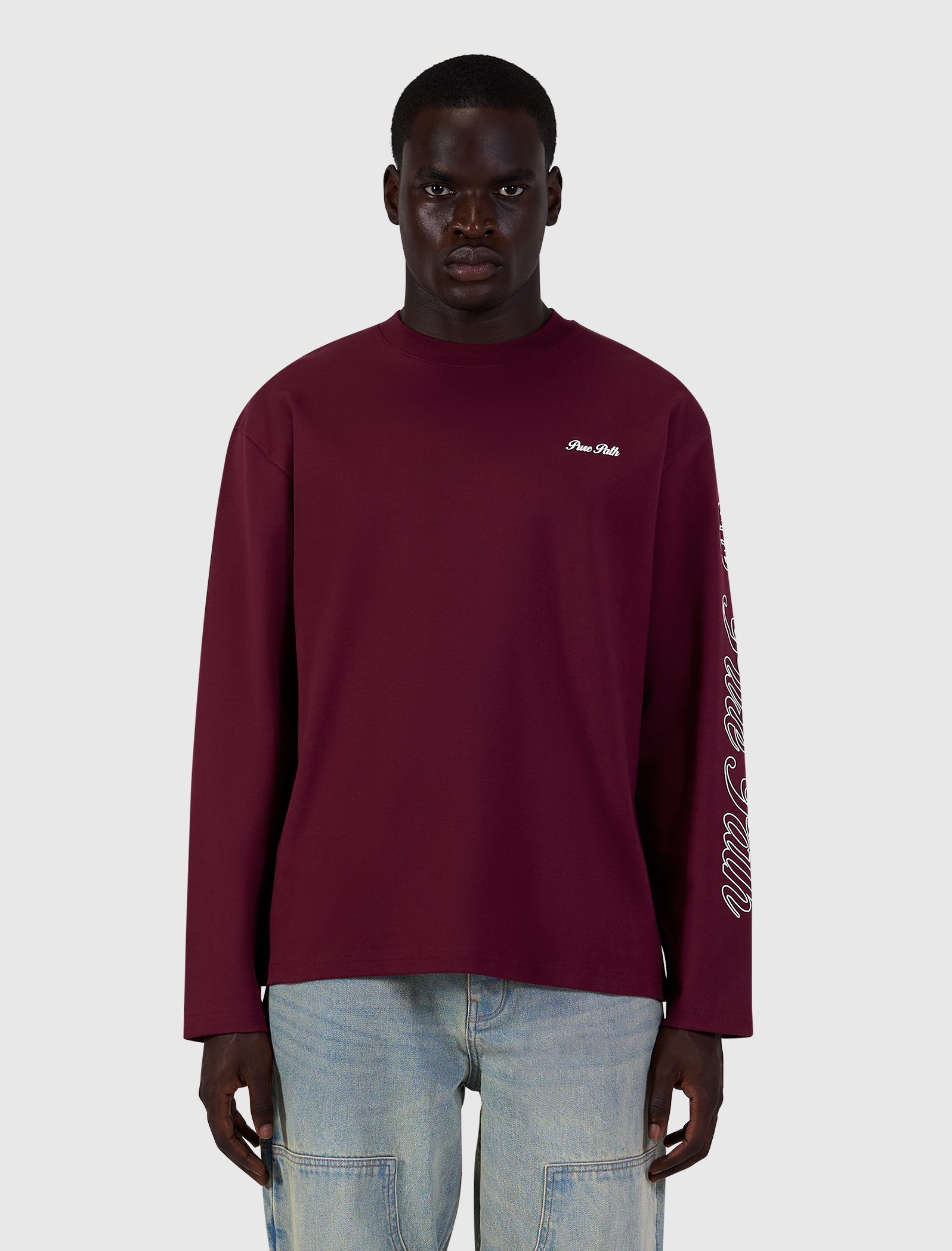 Essence Of Life Longsleeve T-shirt | Wine Red