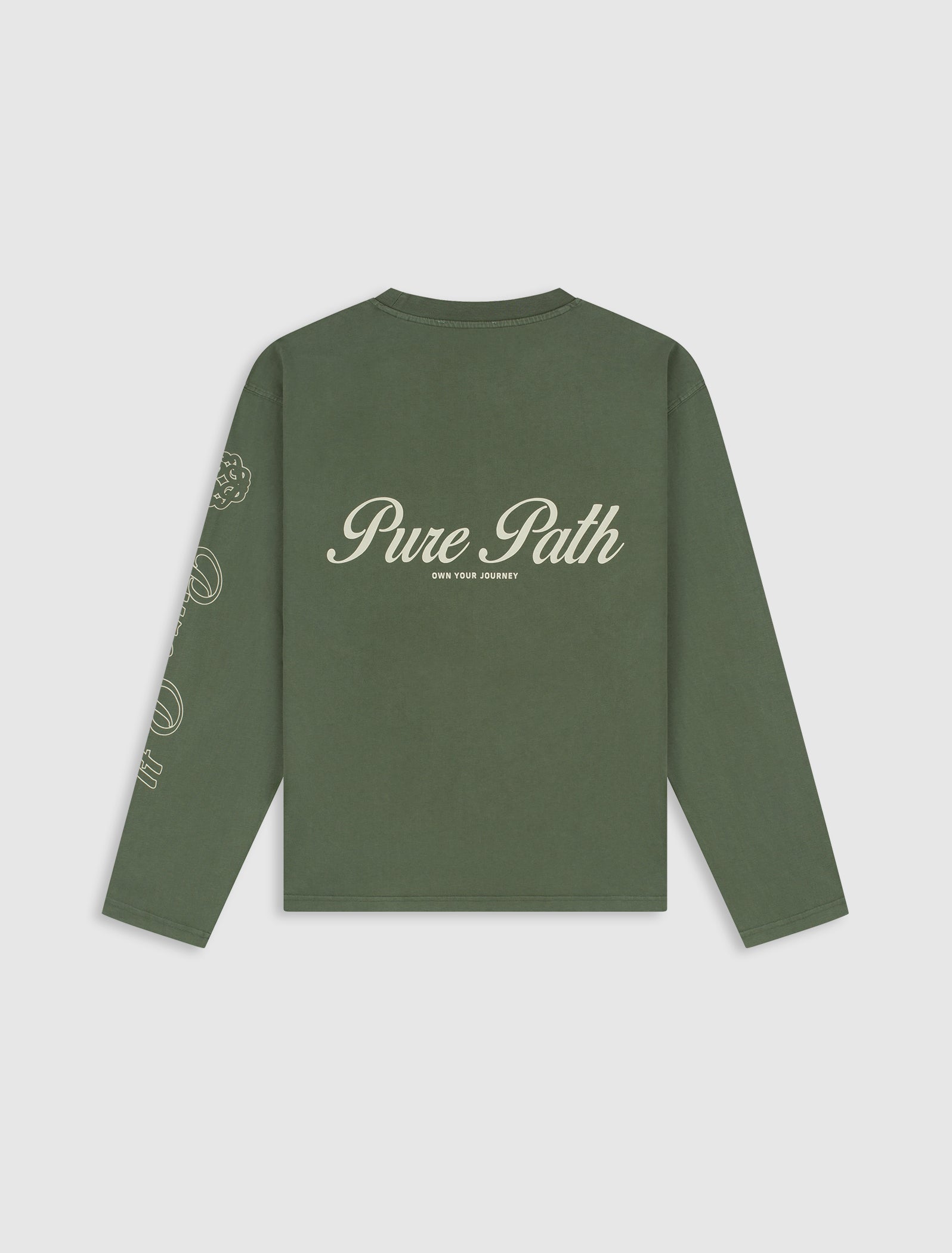 Washed Essence of Life Longsleeve T-shirt | Dark Army