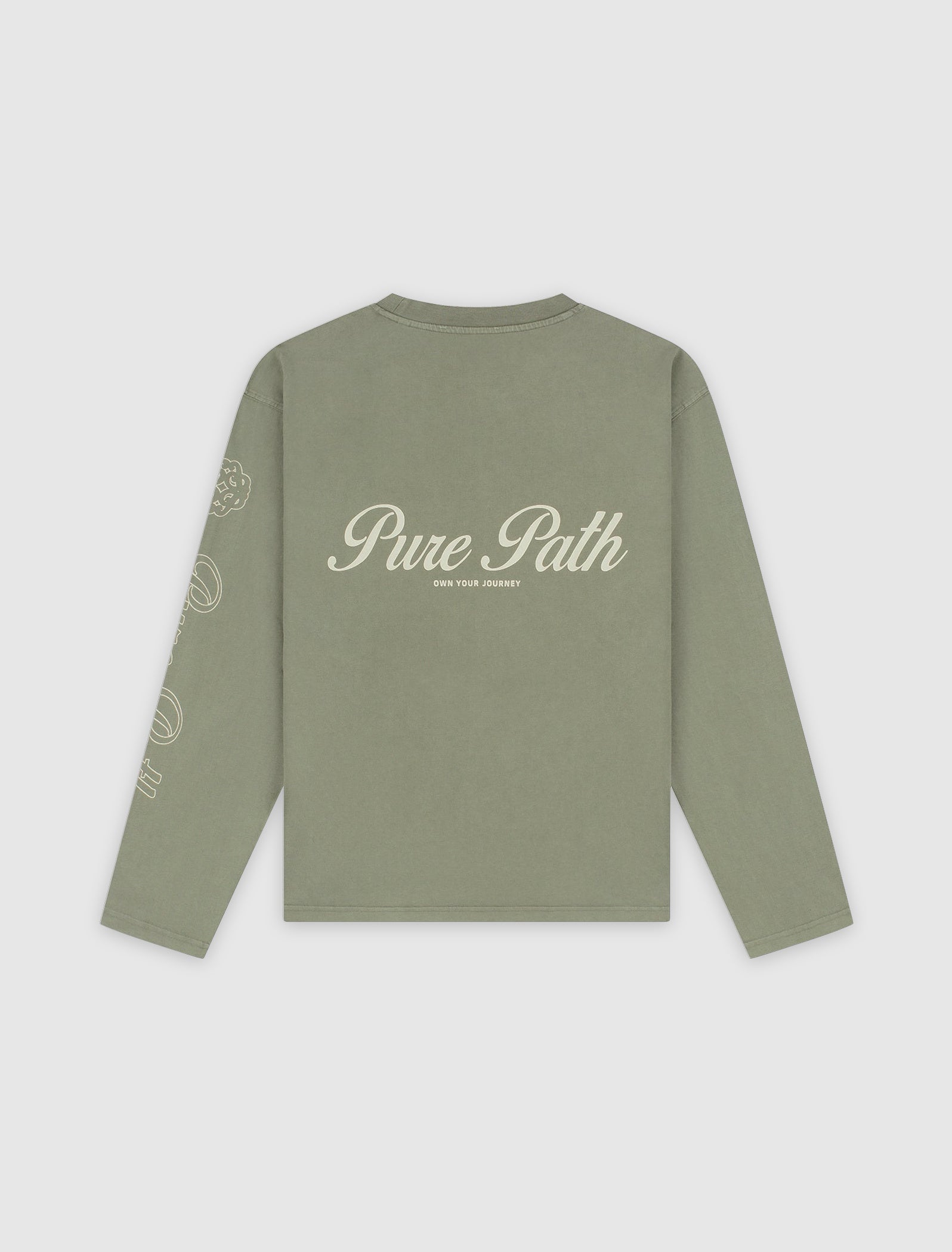 Washed Essence of Life Longsleeve T-shirt | Dark Army