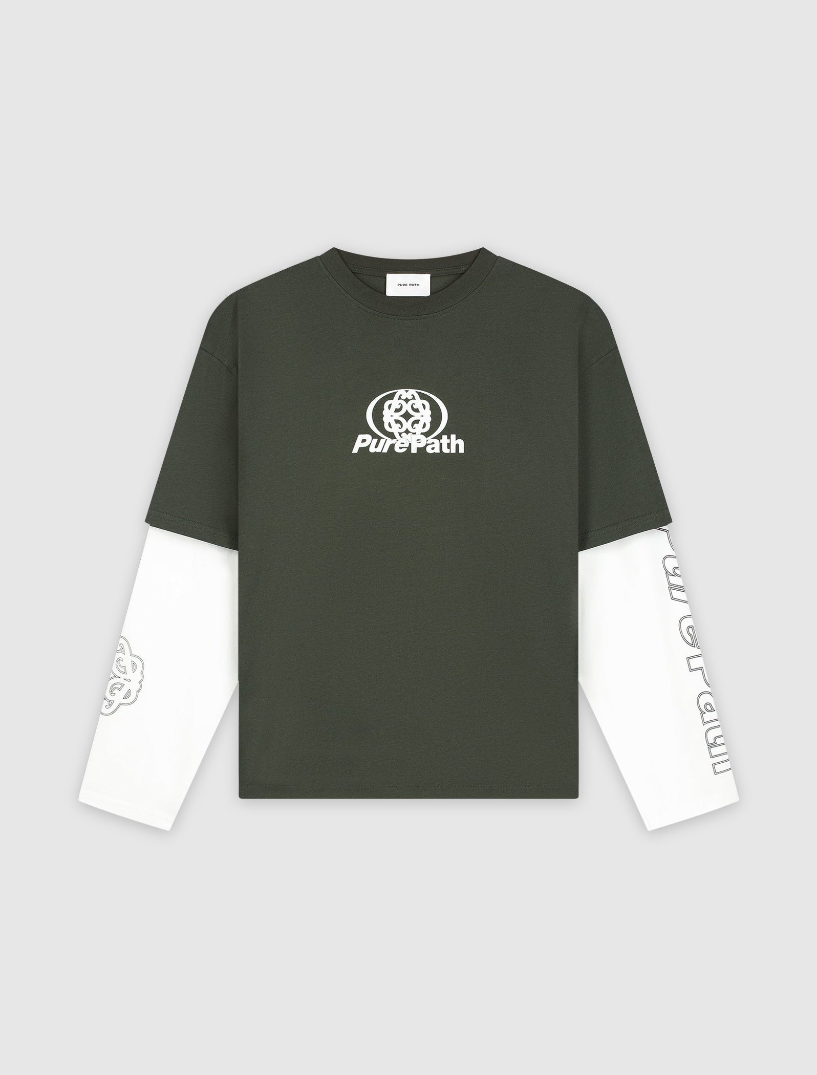 Double Layered Monogram Longsleeve T-shirt | Dark Army