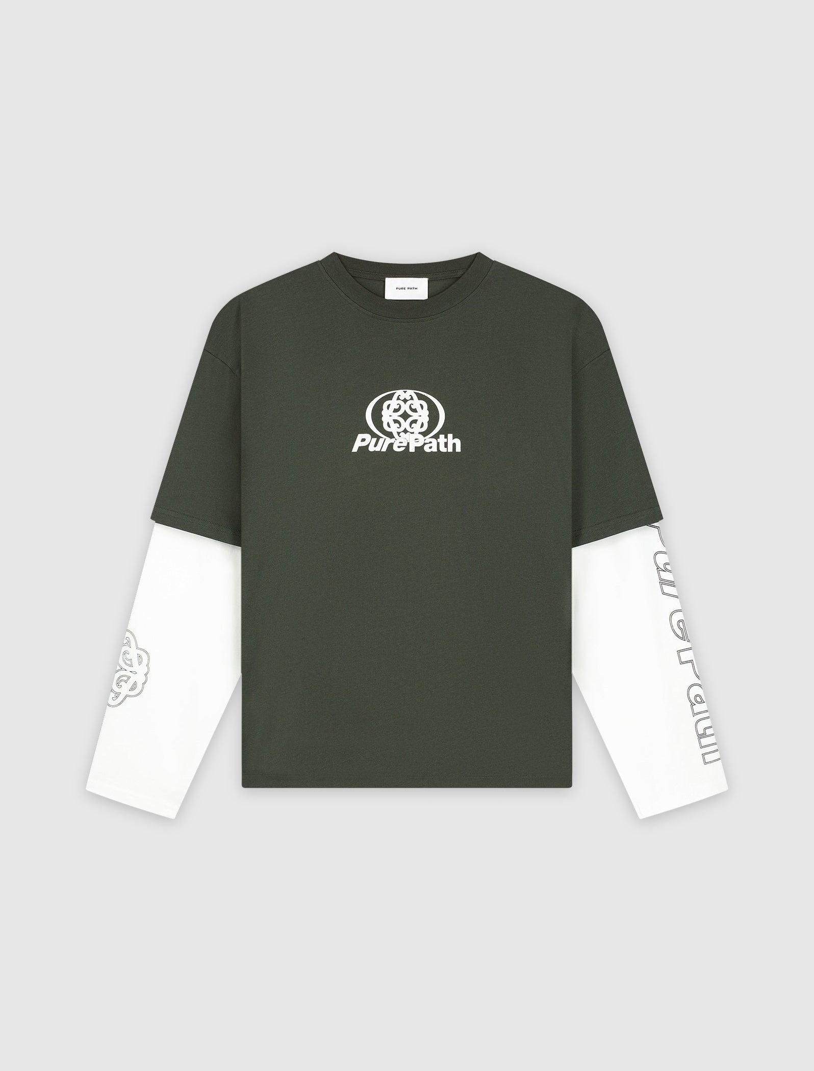 Double Layered Monogram Longsleeve T-shirt | Dark Army