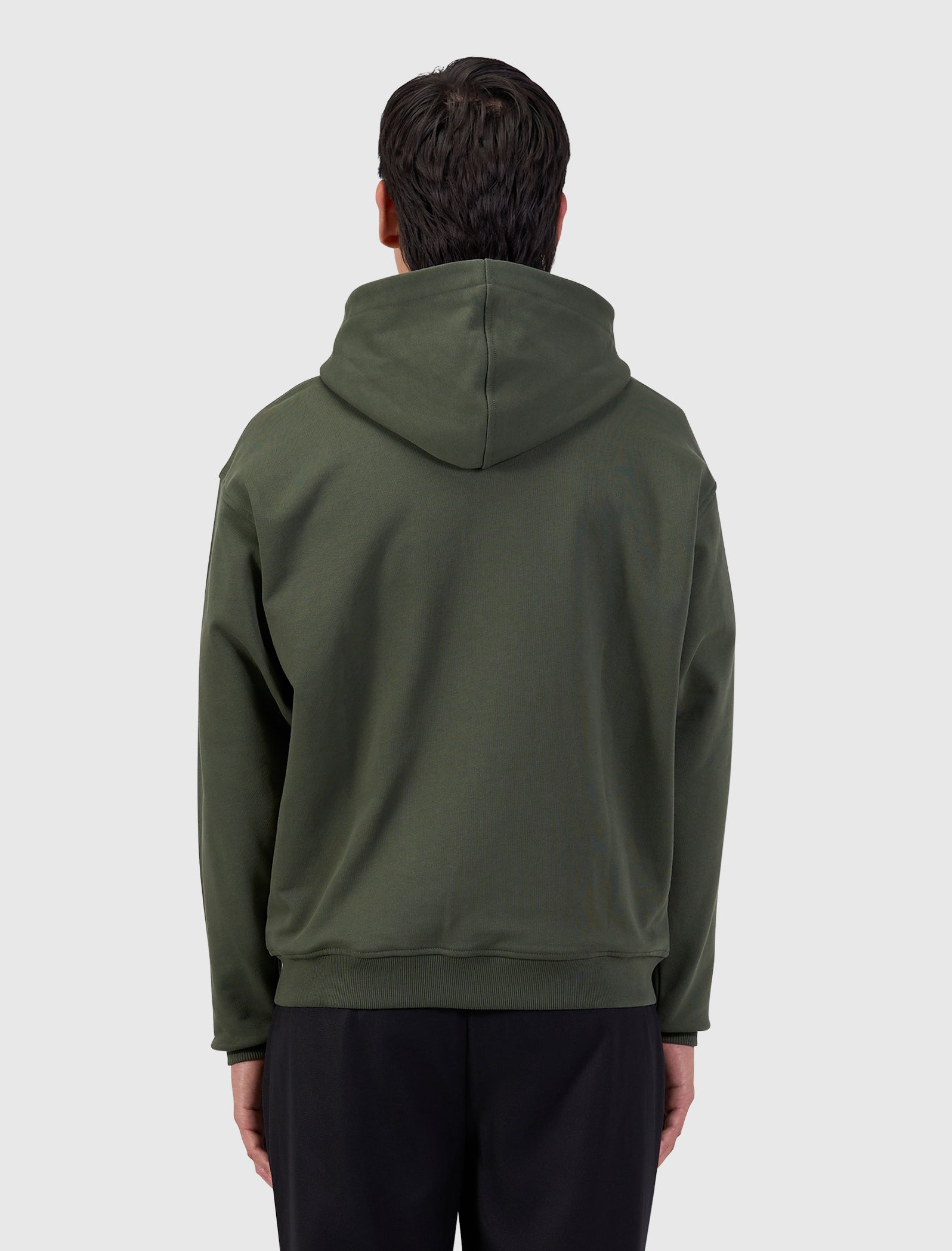 Two Way Full-zip Monogram Hoodie | Dark Army