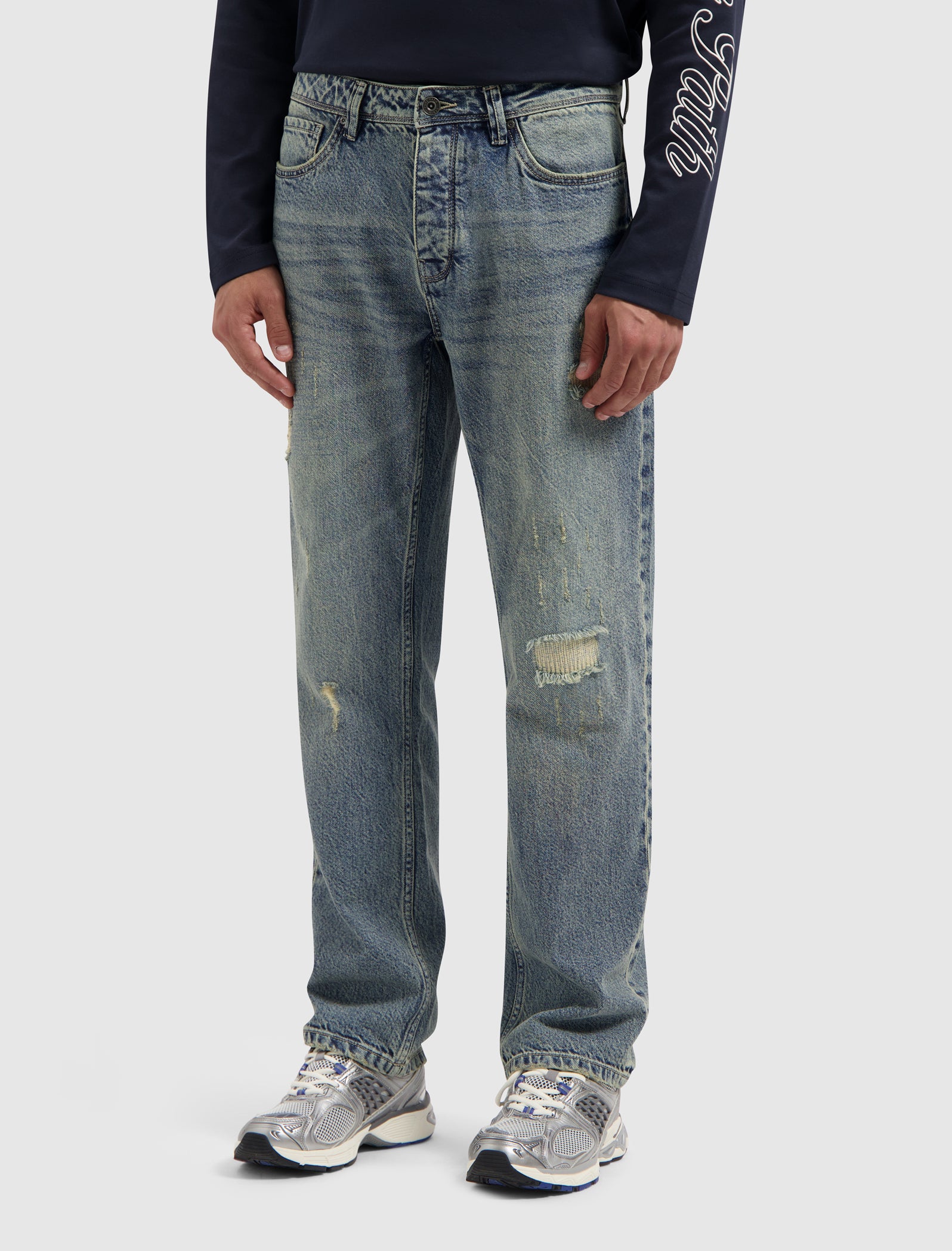 The Eric Regular Fit Jeans | Denim Blue Green