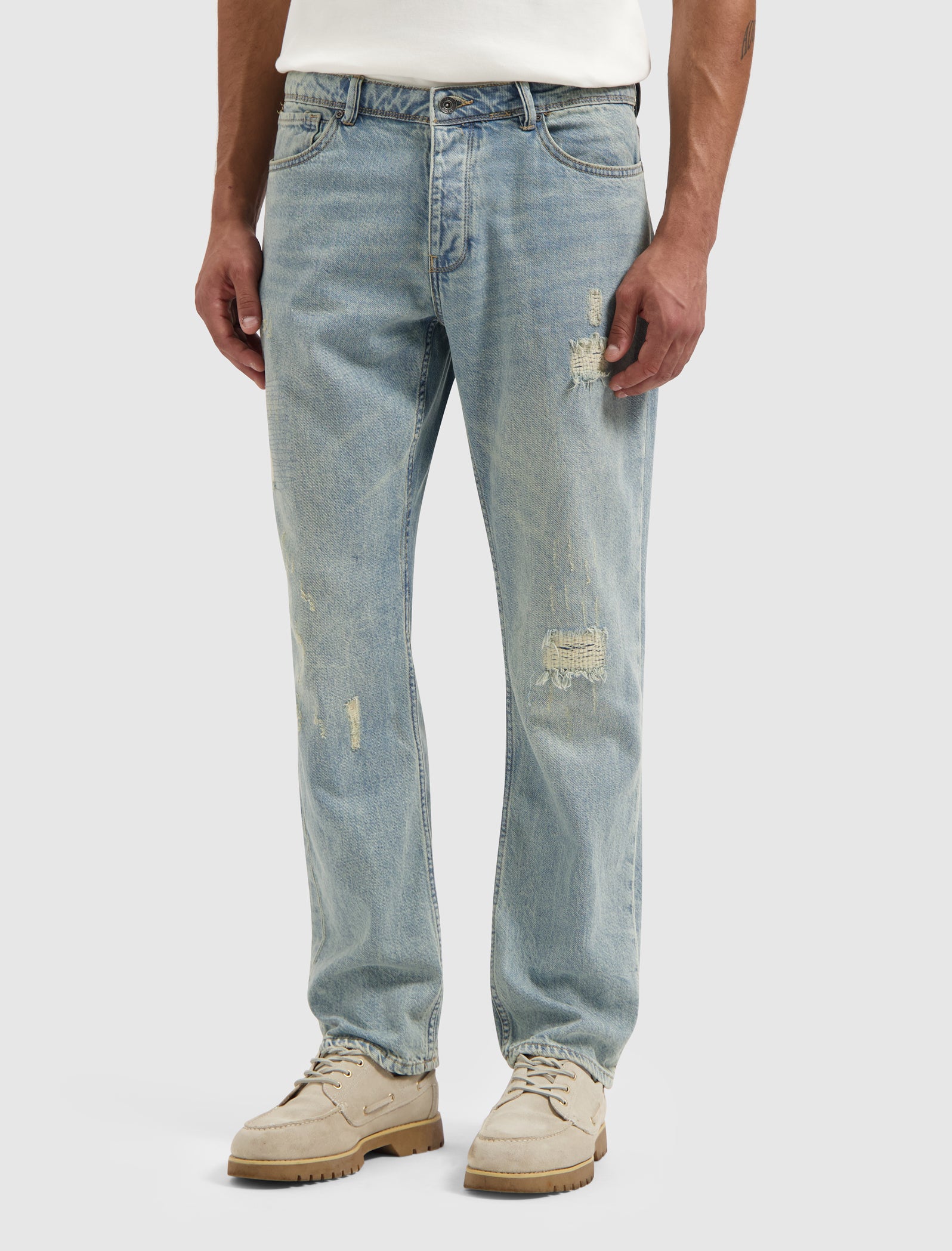 The Eric Regular Fit Jeans | Denim Blue Green