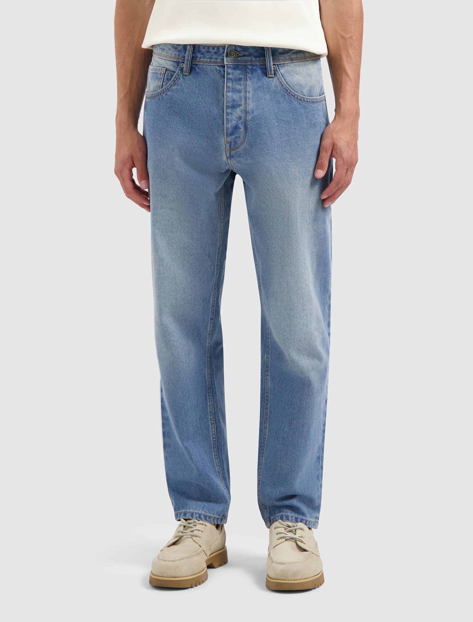 The Aiden Loose Fit Jeans | Denim Mid Blue