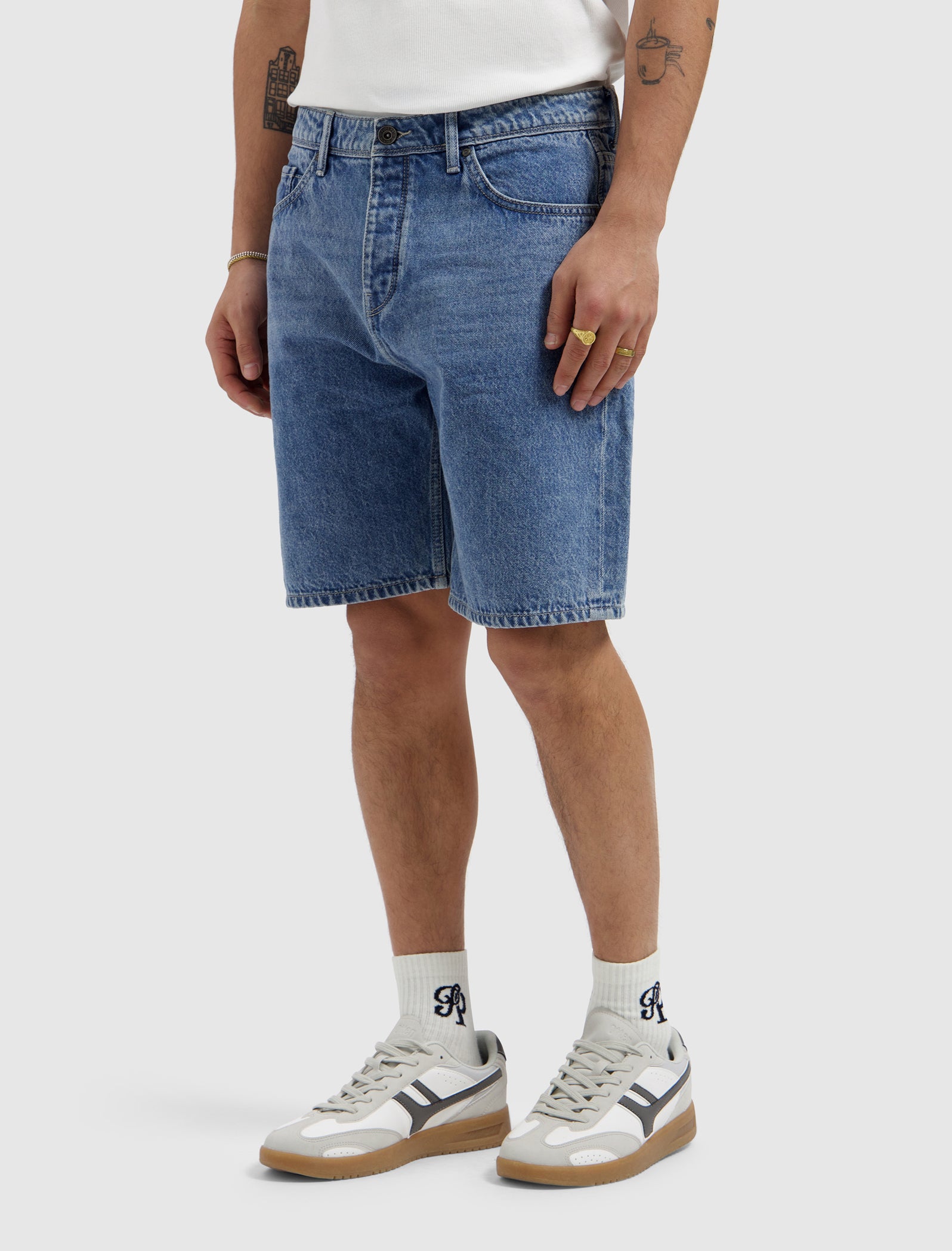 The Owen Regular Fit Short | Denim Mid Blue