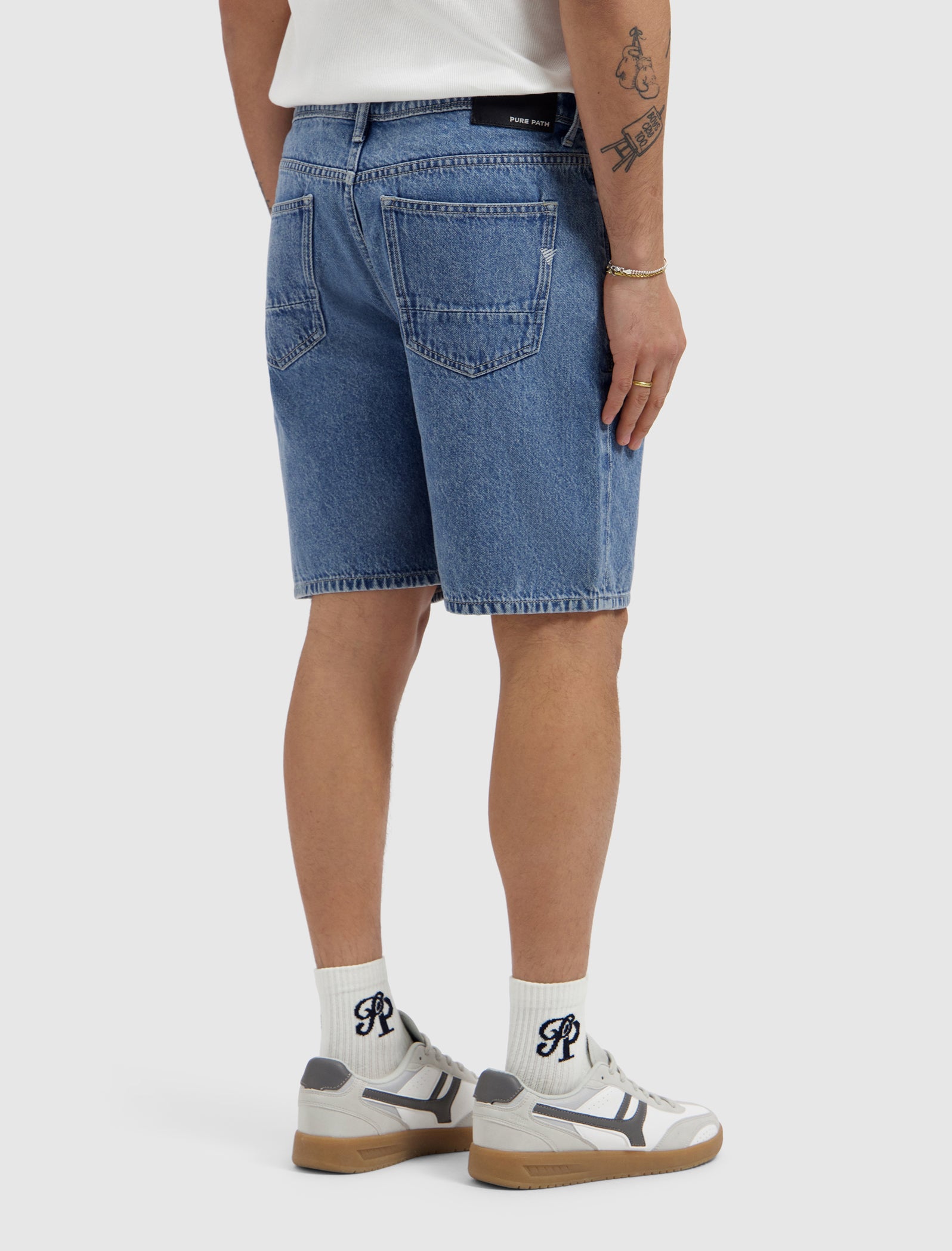 The Owen Regular Fit Short | Denim Mid Blue