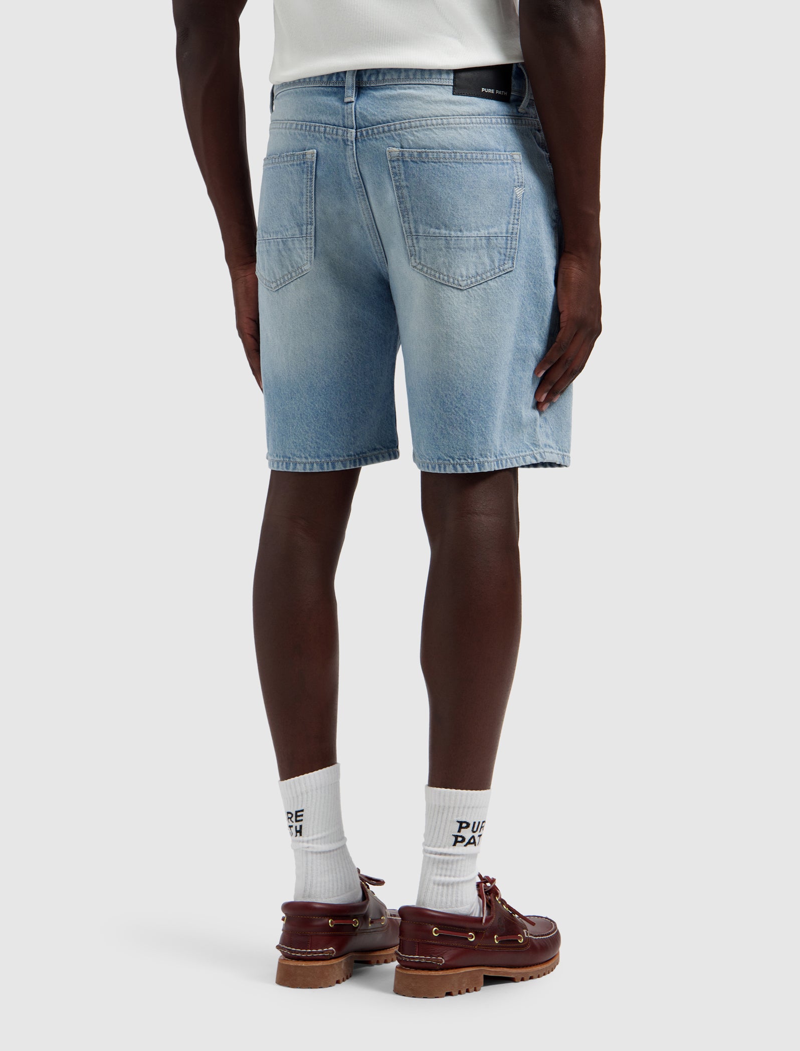 The Owen Regular Fit Short | Denim Light Blue