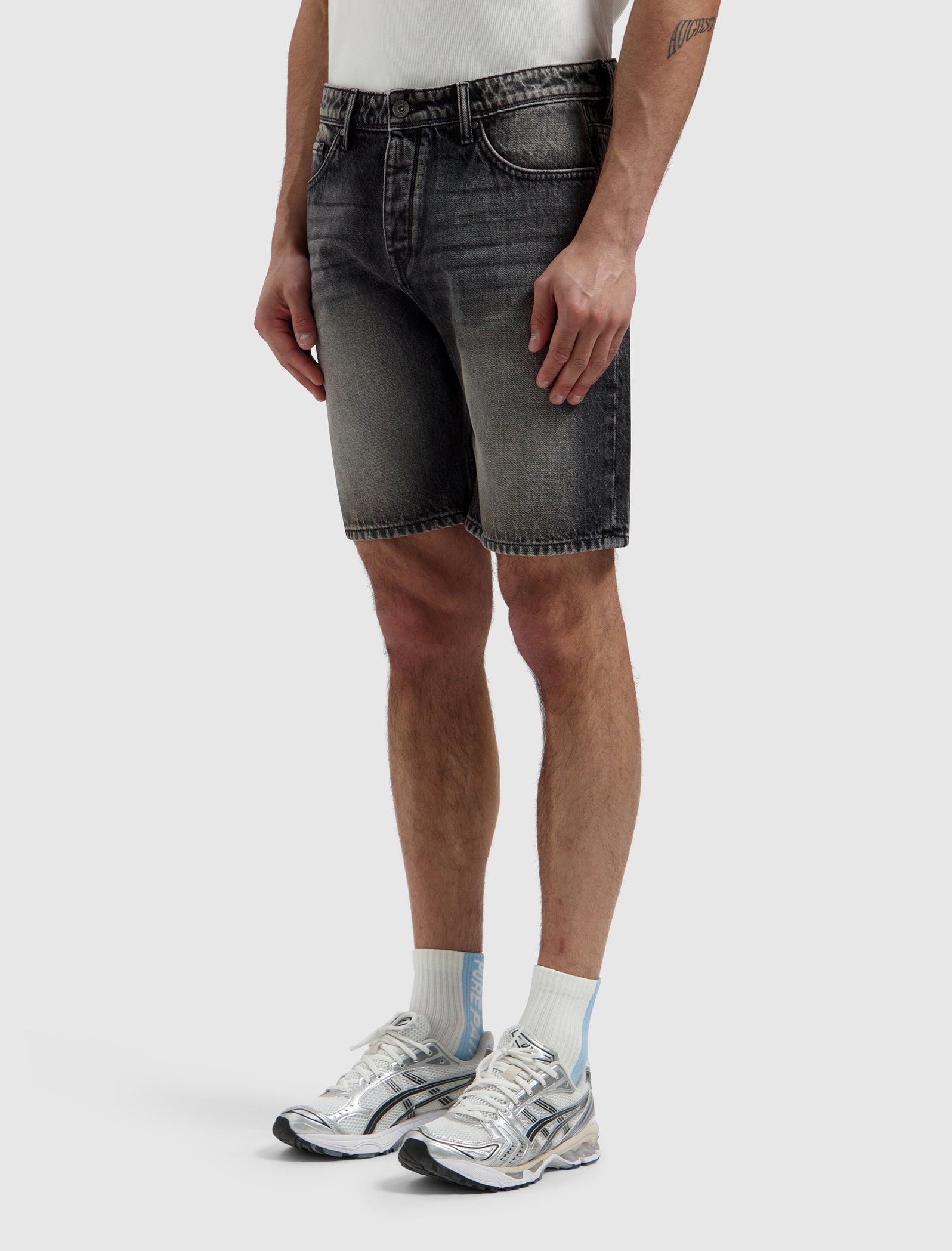 The Owen Regular Fit Short | Denim Dark Grey