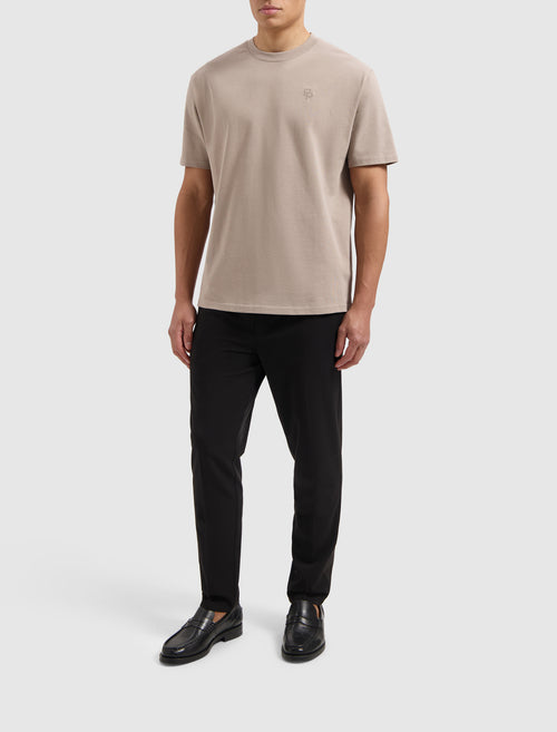 Essential Initials T-shirt | Taupe