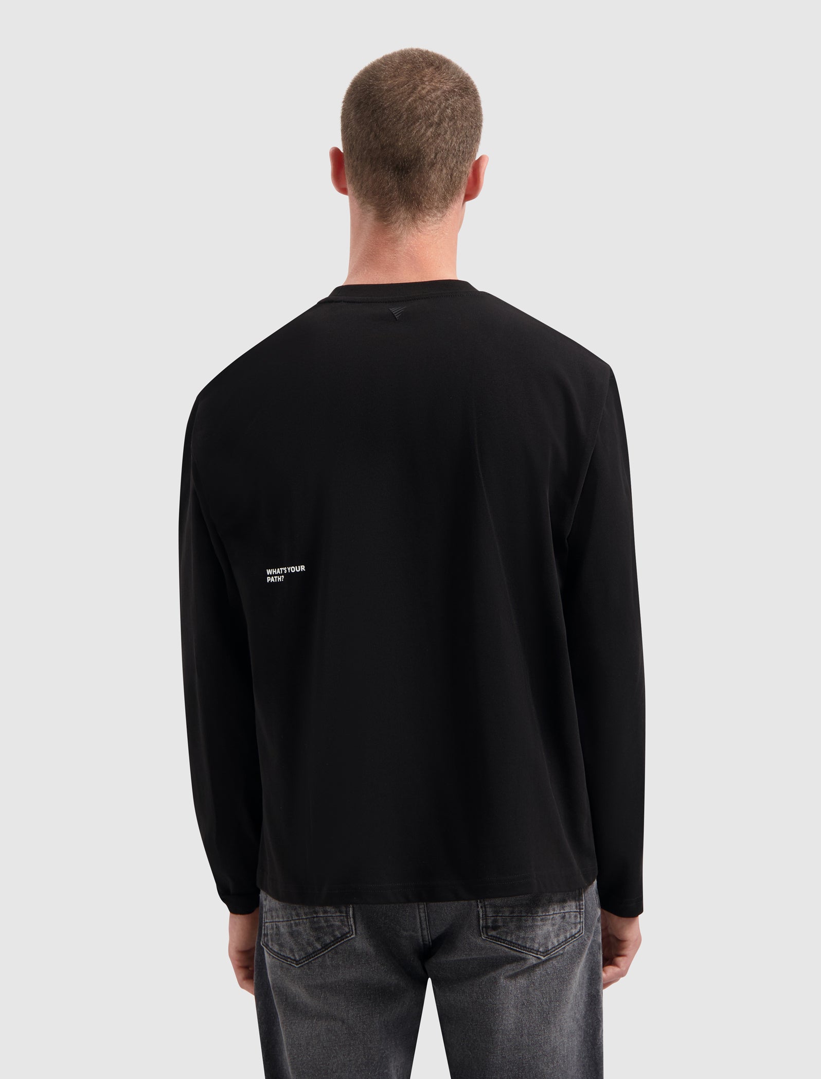 Name Dropping Long Sleeve T-shirt | Black
