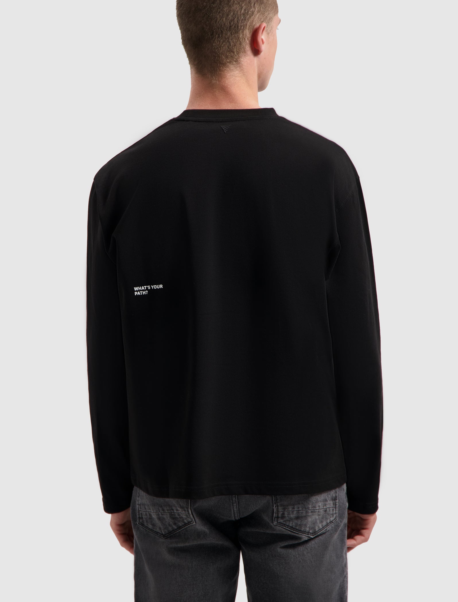 Name Dropping Long Sleeve T-shirt | Black